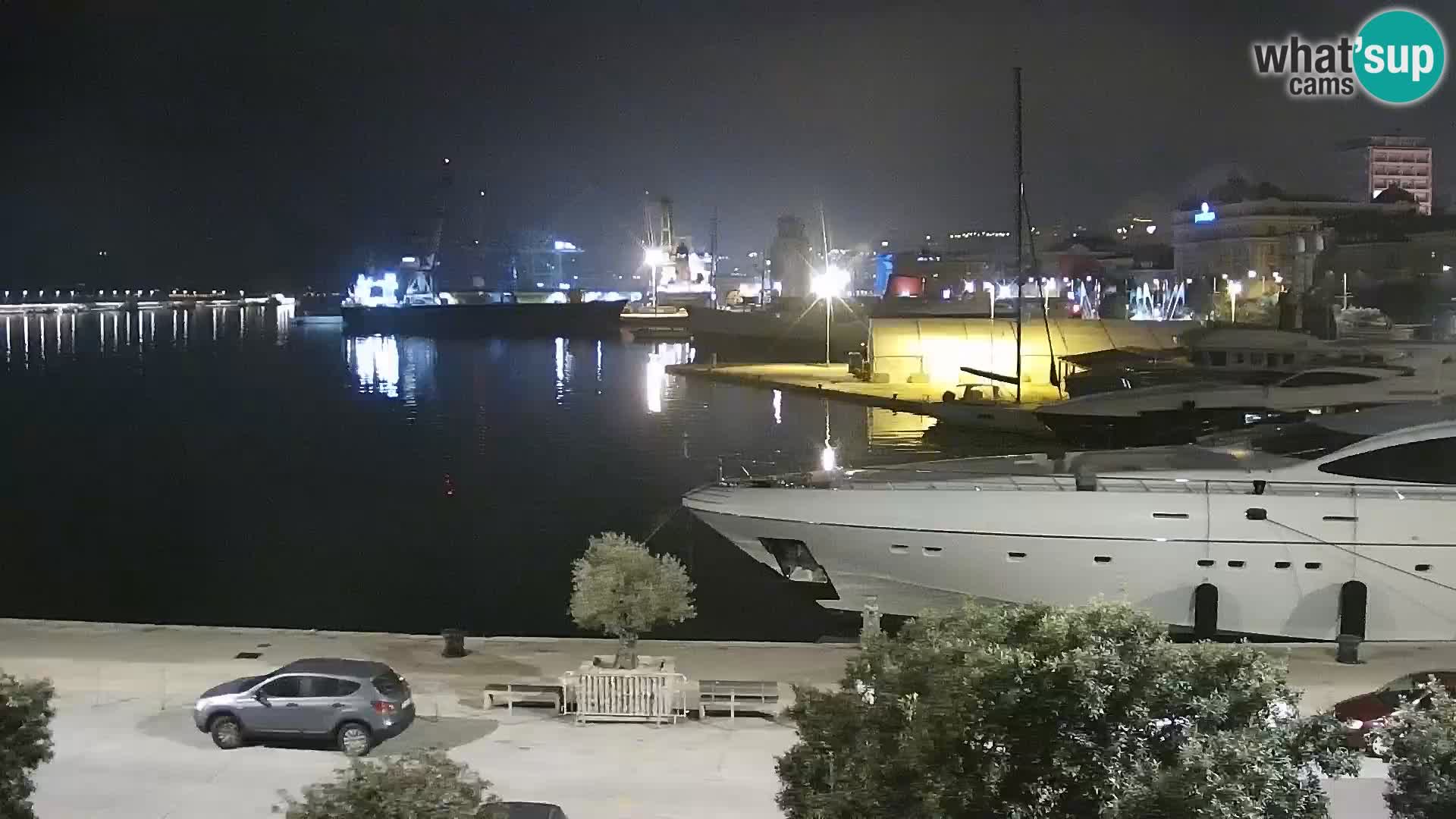 Die Riva und Marina in Rijeka – Live Webcam Kroatien