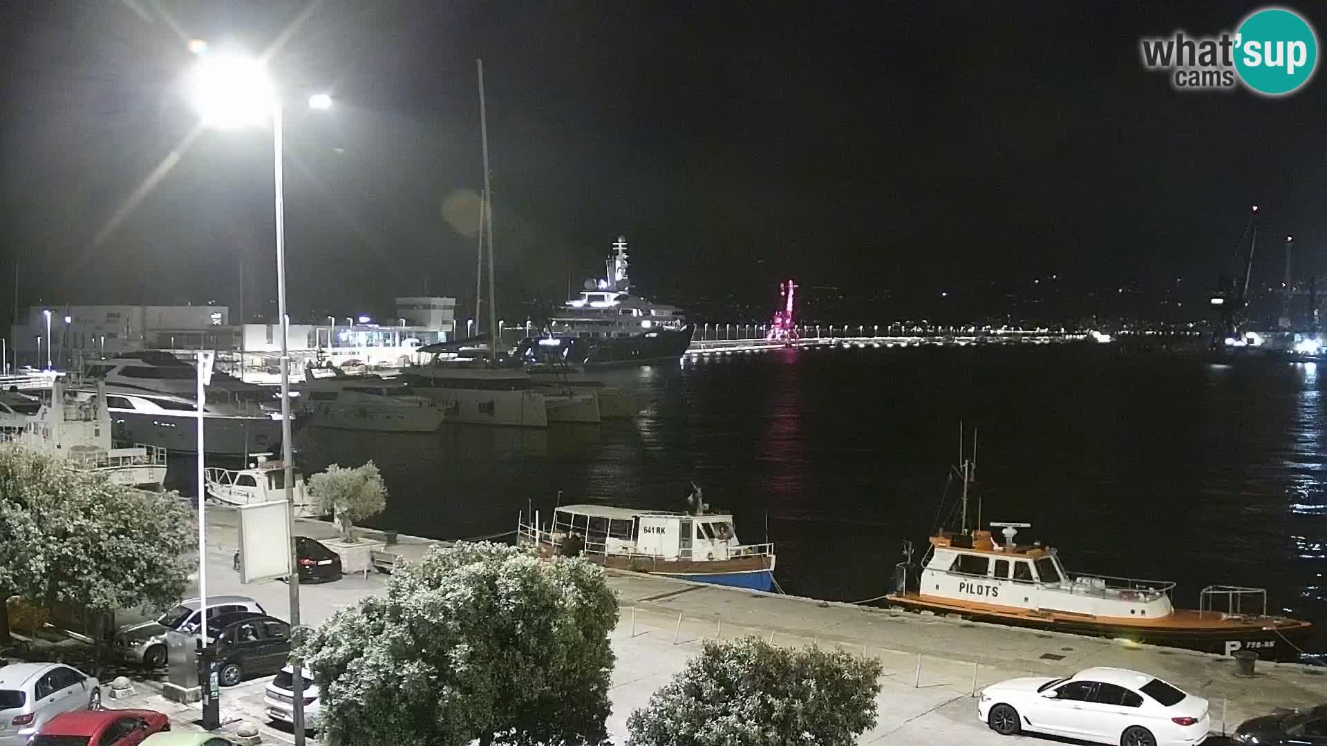 La Riva e la Marina a Rijeka (Fiume) – Live Webcam Croazia