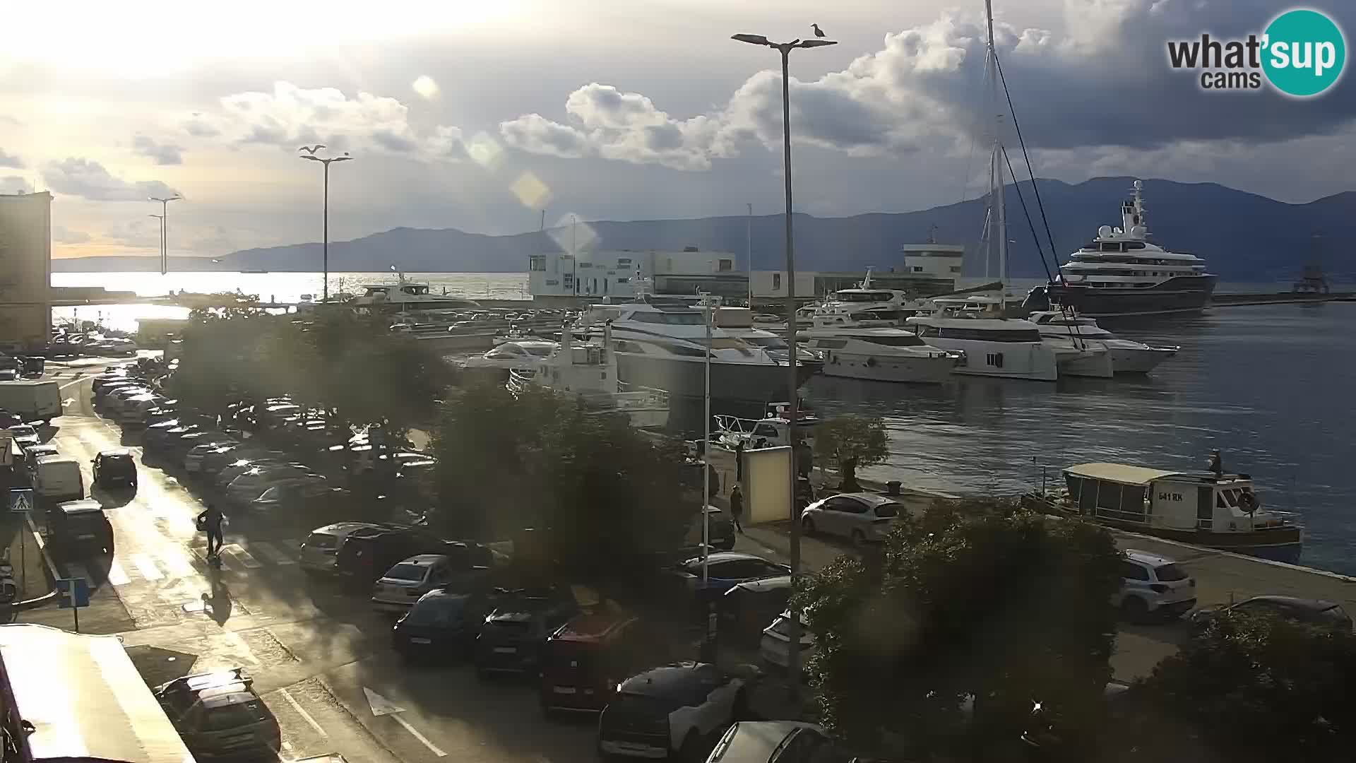 La Riva e la Marina a Rijeka (Fiume) – Live Webcam Croazia