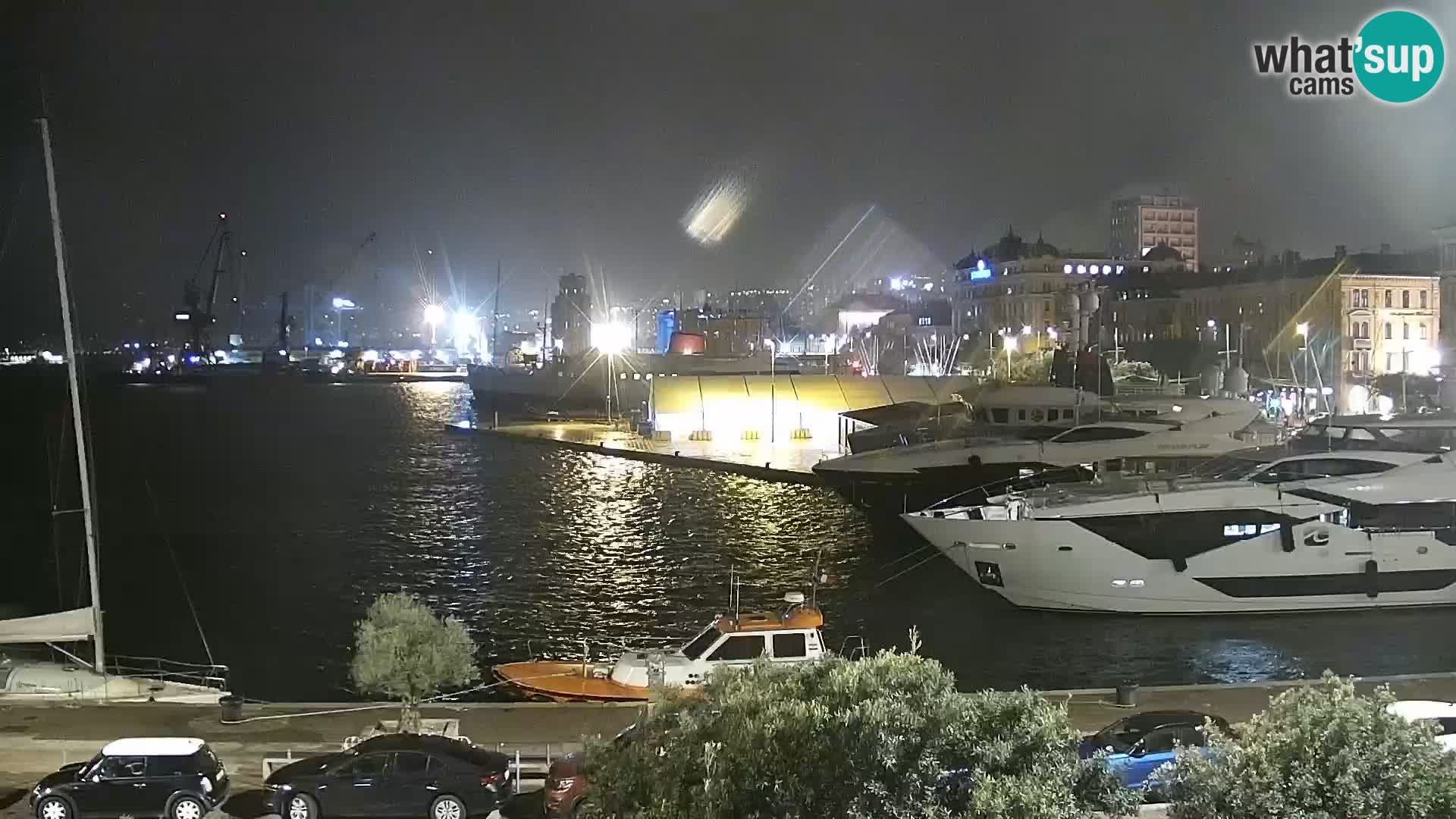 Die Riva und Marina in Rijeka – Live Webcam Kroatien