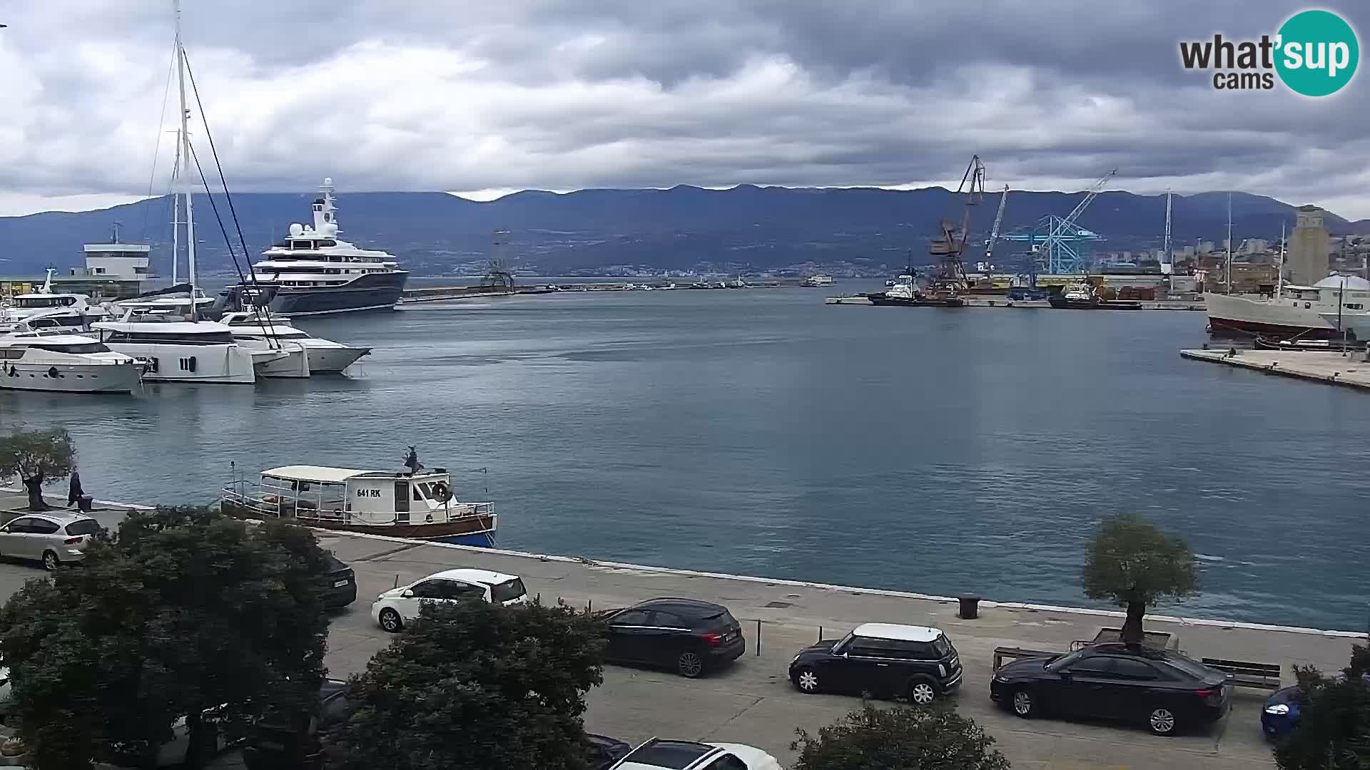 Die Riva und Marina in Rijeka – Live Webcam Kroatien