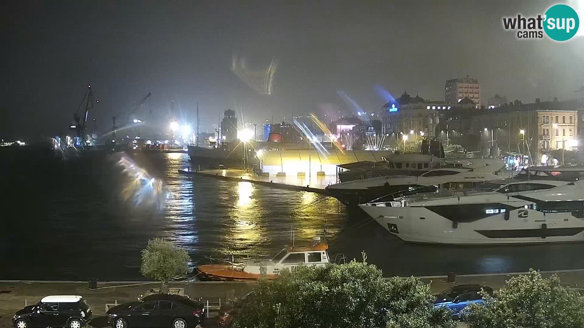 La Riva e la Marina a Rijeka (Fiume) – Live Webcam Croazia