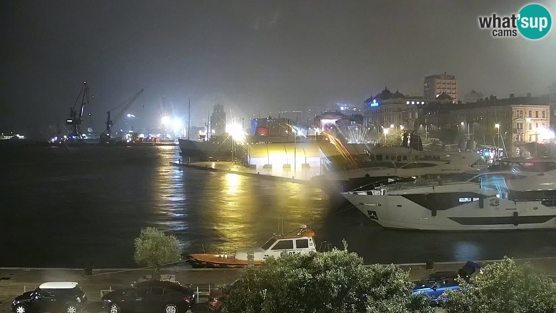 La Riva e la Marina a Rijeka (Fiume) – Live Webcam Croazia