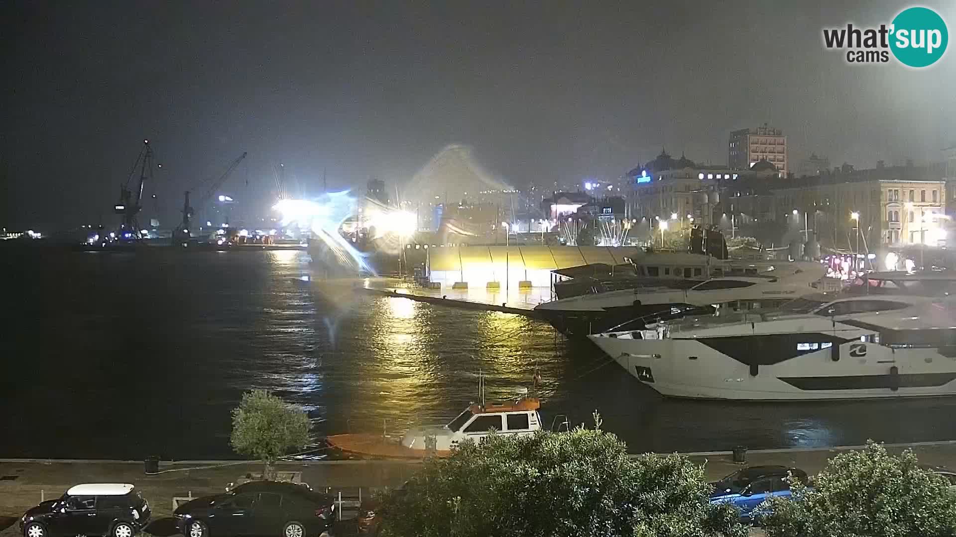 Die Riva und Marina in Rijeka – Live Webcam Kroatien