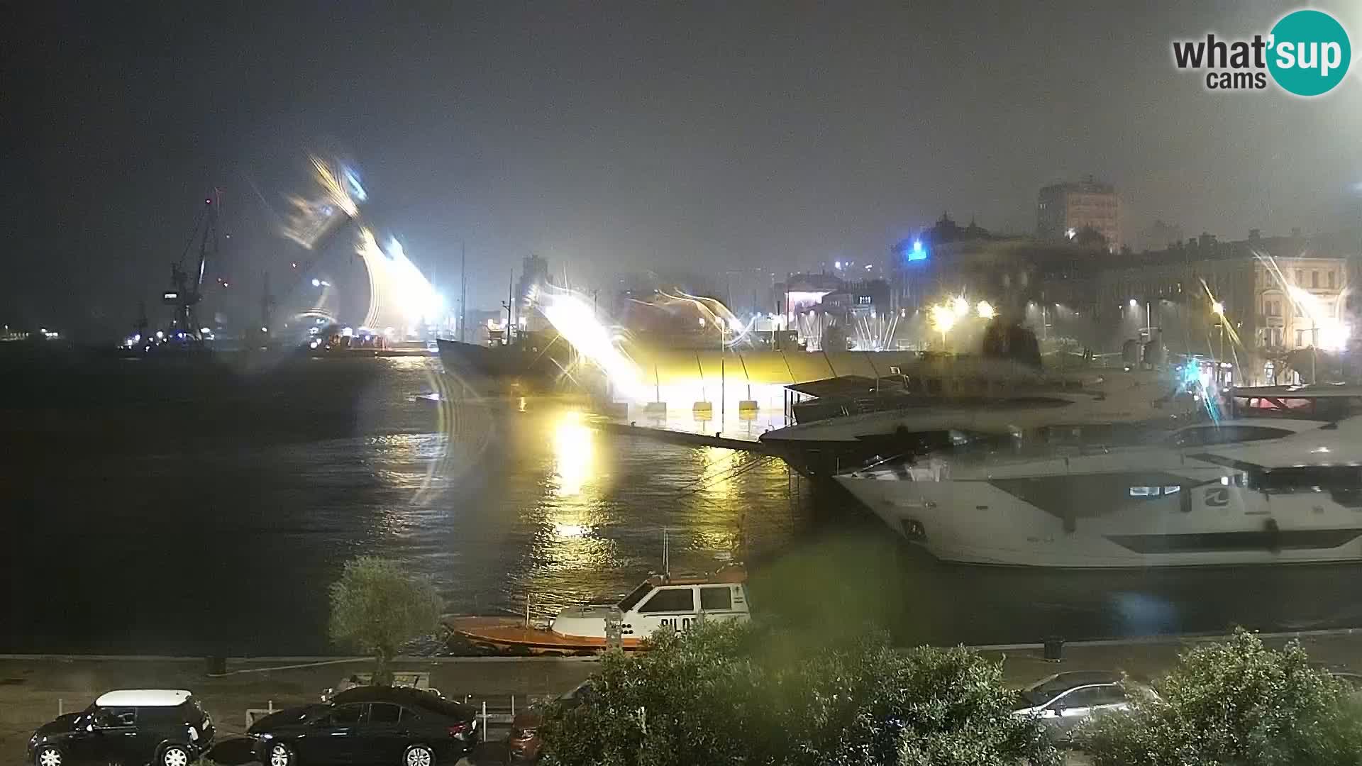 Die Riva und Marina in Rijeka – Live Webcam Kroatien