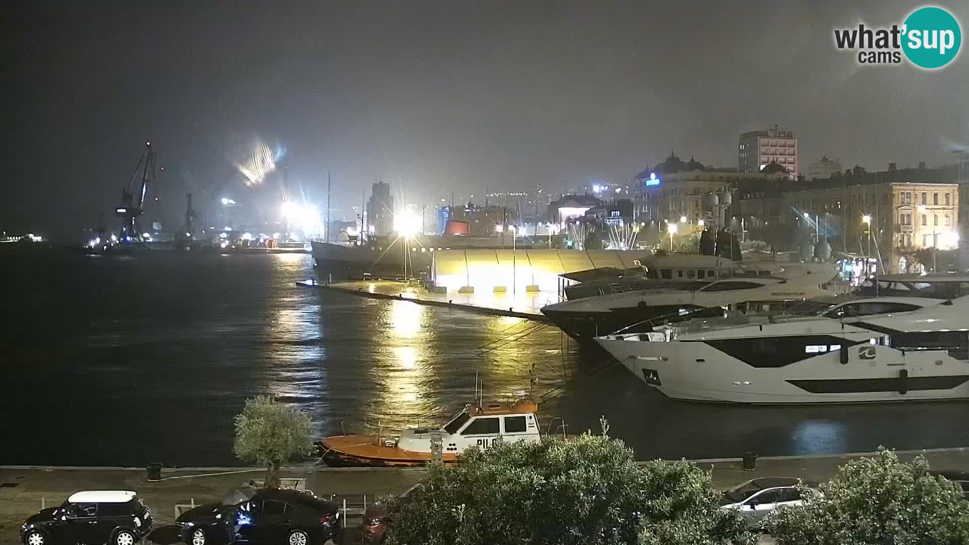 Die Riva und Marina in Rijeka – Live Webcam Kroatien