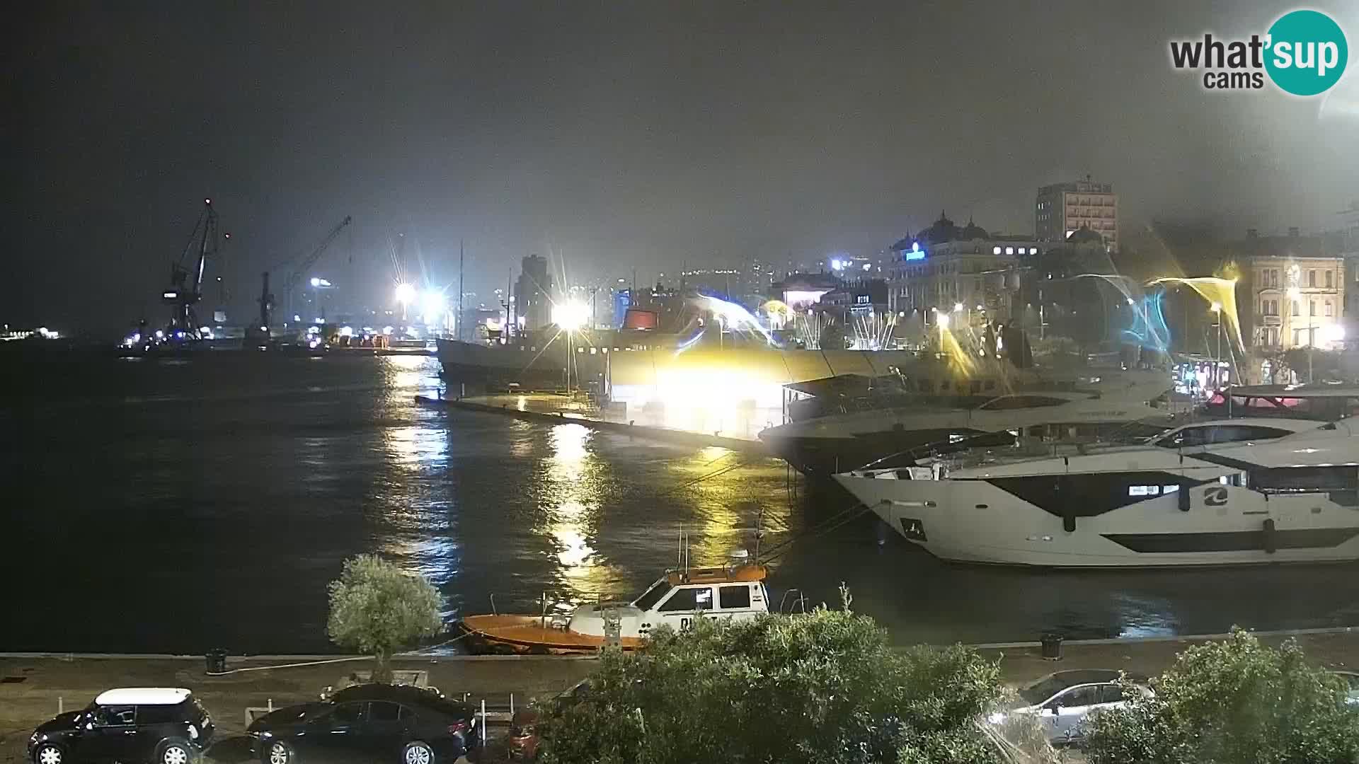 La Riva e la Marina a Rijeka (Fiume) – Live Webcam Croazia