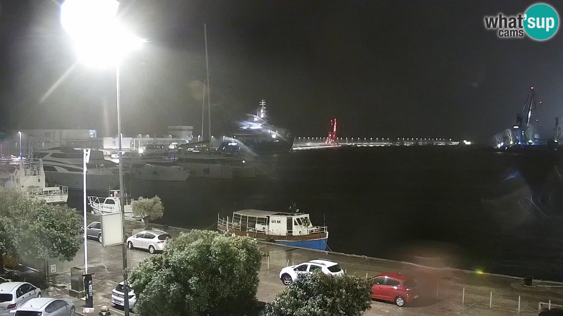 Die Riva und Marina in Rijeka – Live Webcam Kroatien