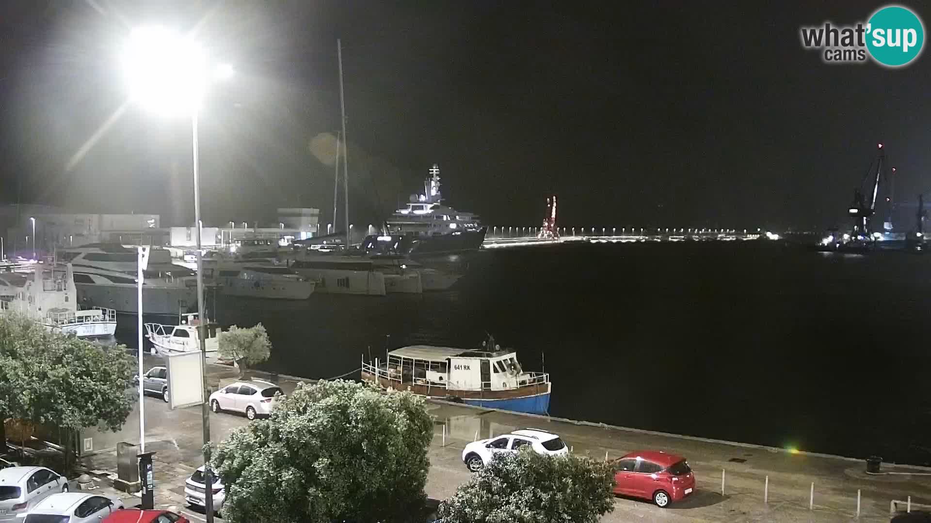 Die Riva und Marina in Rijeka – Live Webcam Kroatien