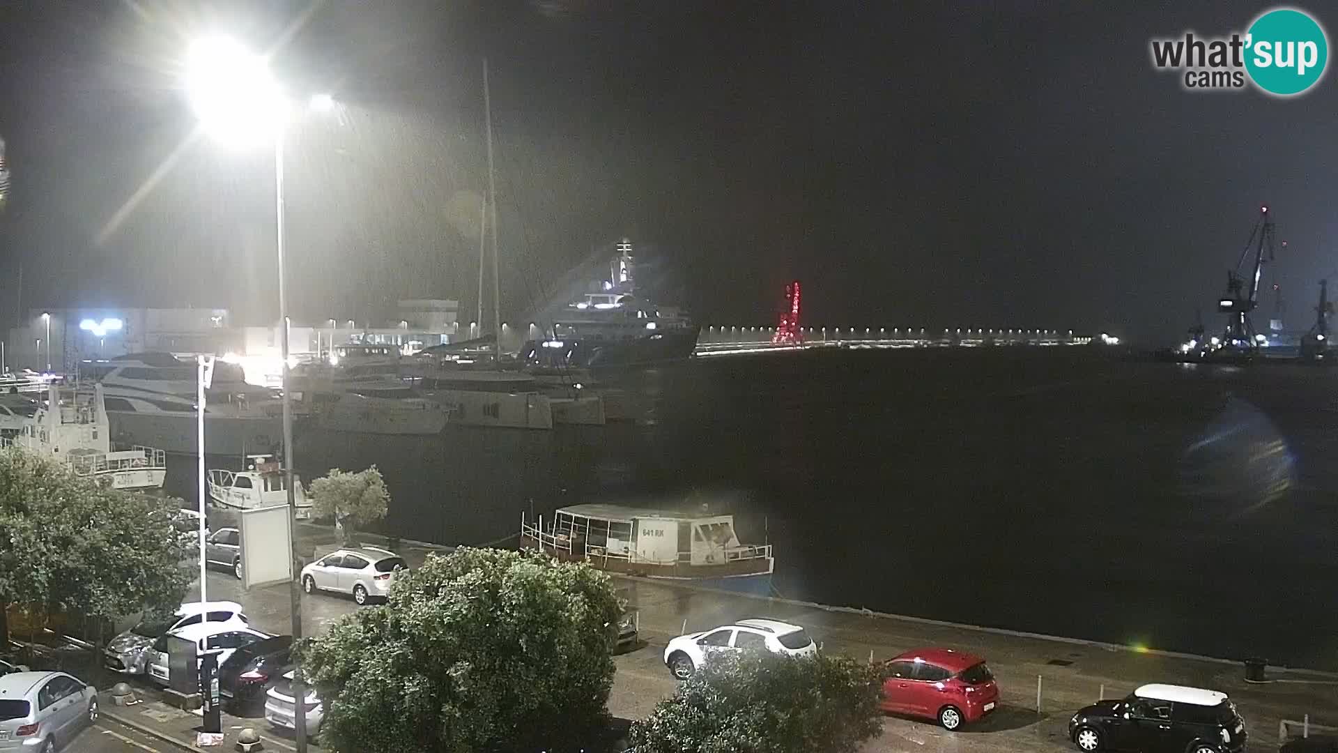 Die Riva und Marina in Rijeka – Live Webcam Kroatien