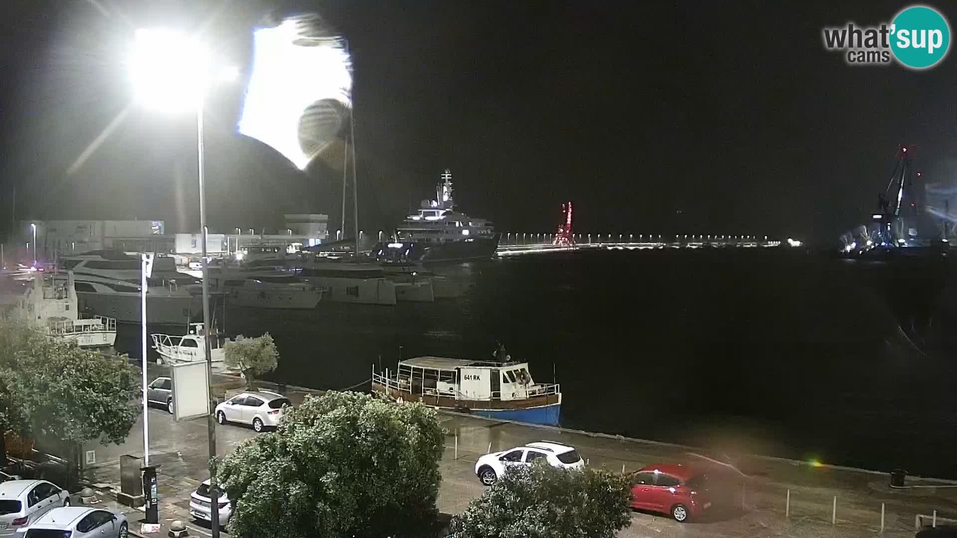 Die Riva und Marina in Rijeka – Live Webcam Kroatien