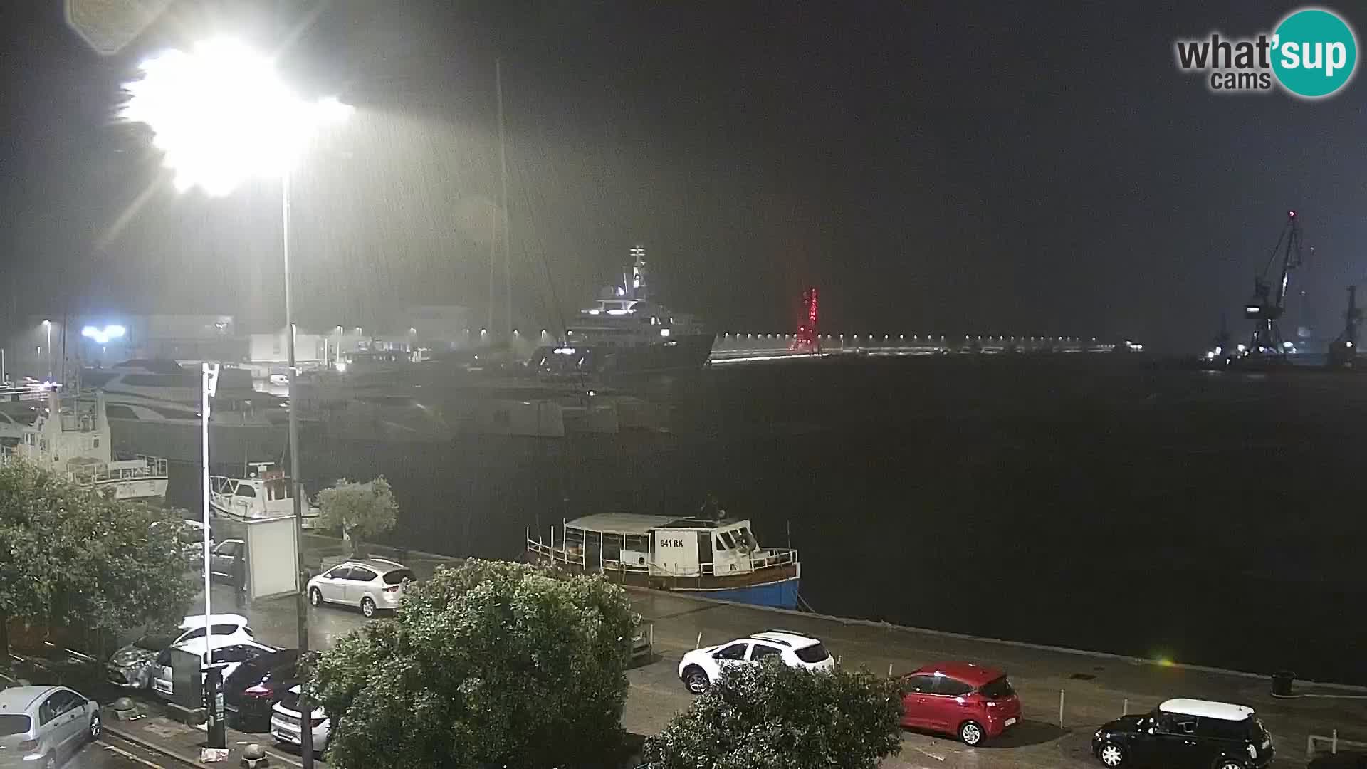 Die Riva und Marina in Rijeka – Live Webcam Kroatien