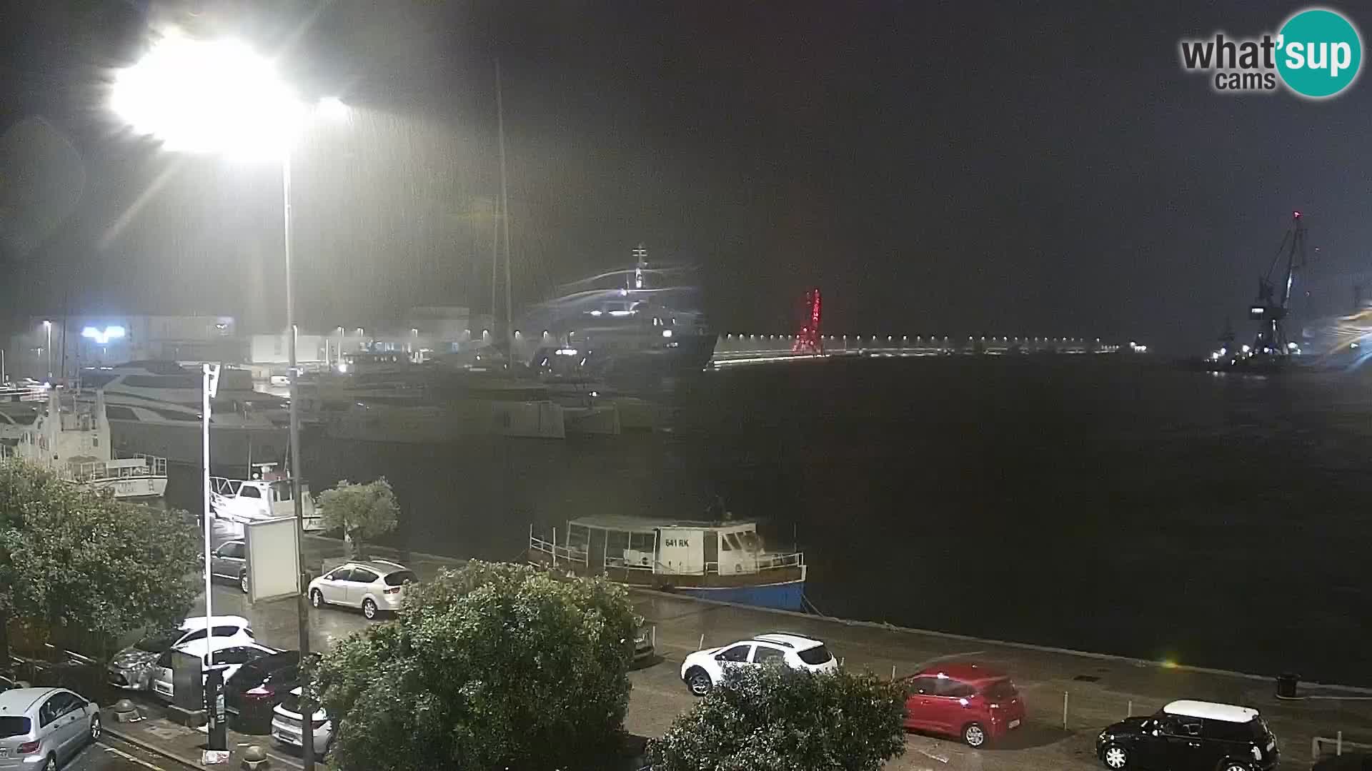 La Riva e la Marina a Rijeka (Fiume) – Live Webcam Croazia