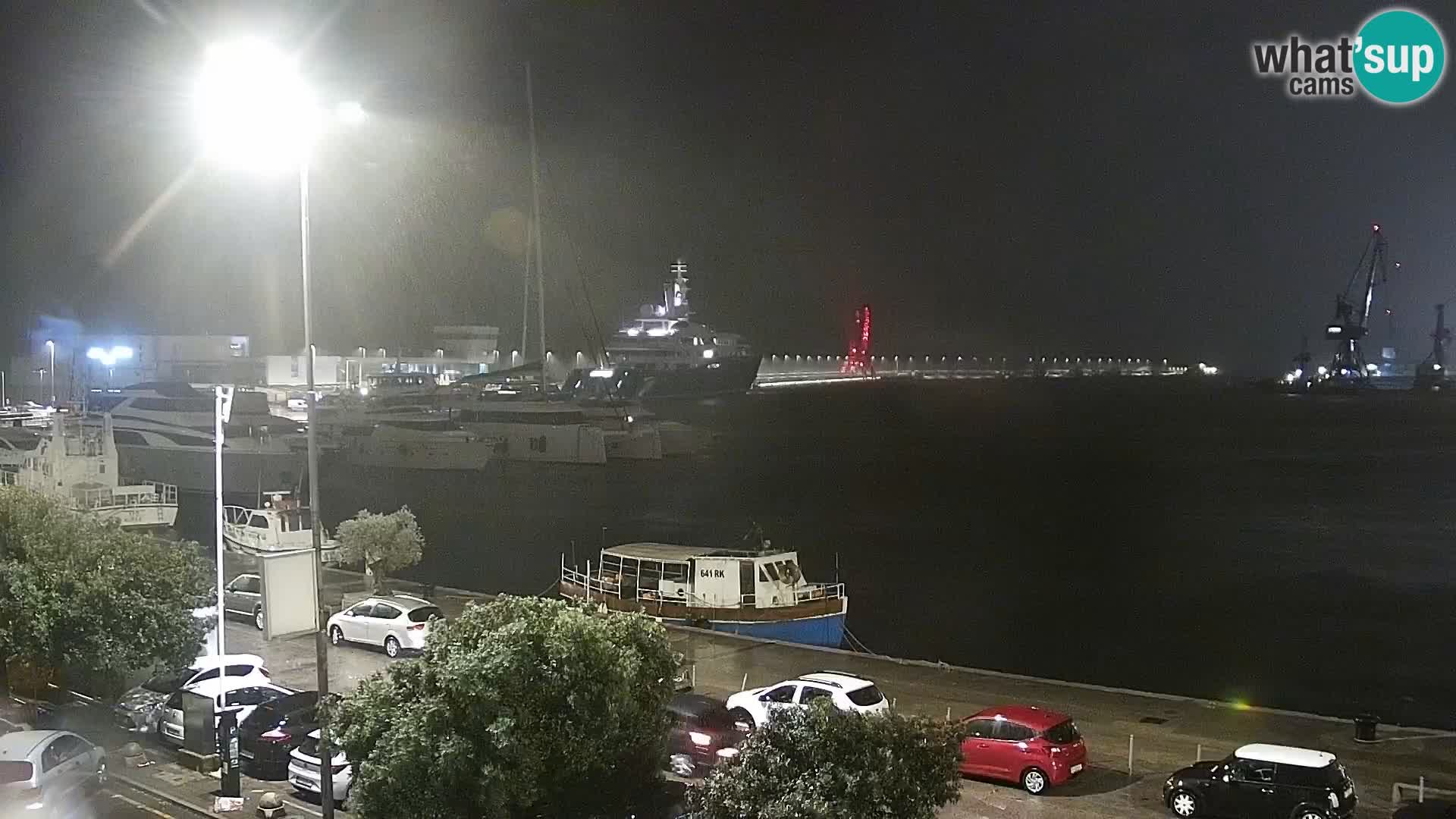 La Riva e la Marina a Rijeka (Fiume) – Live Webcam Croazia