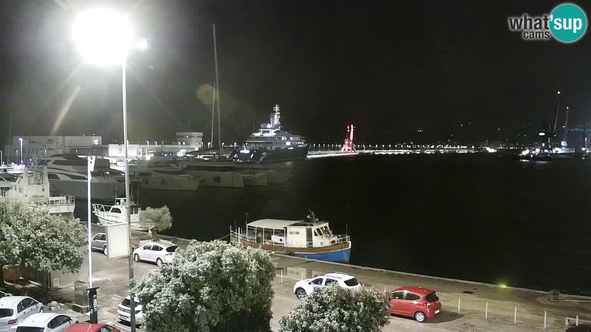 La Riva y Marina en Rijeka – Webcam en vivo Croacia