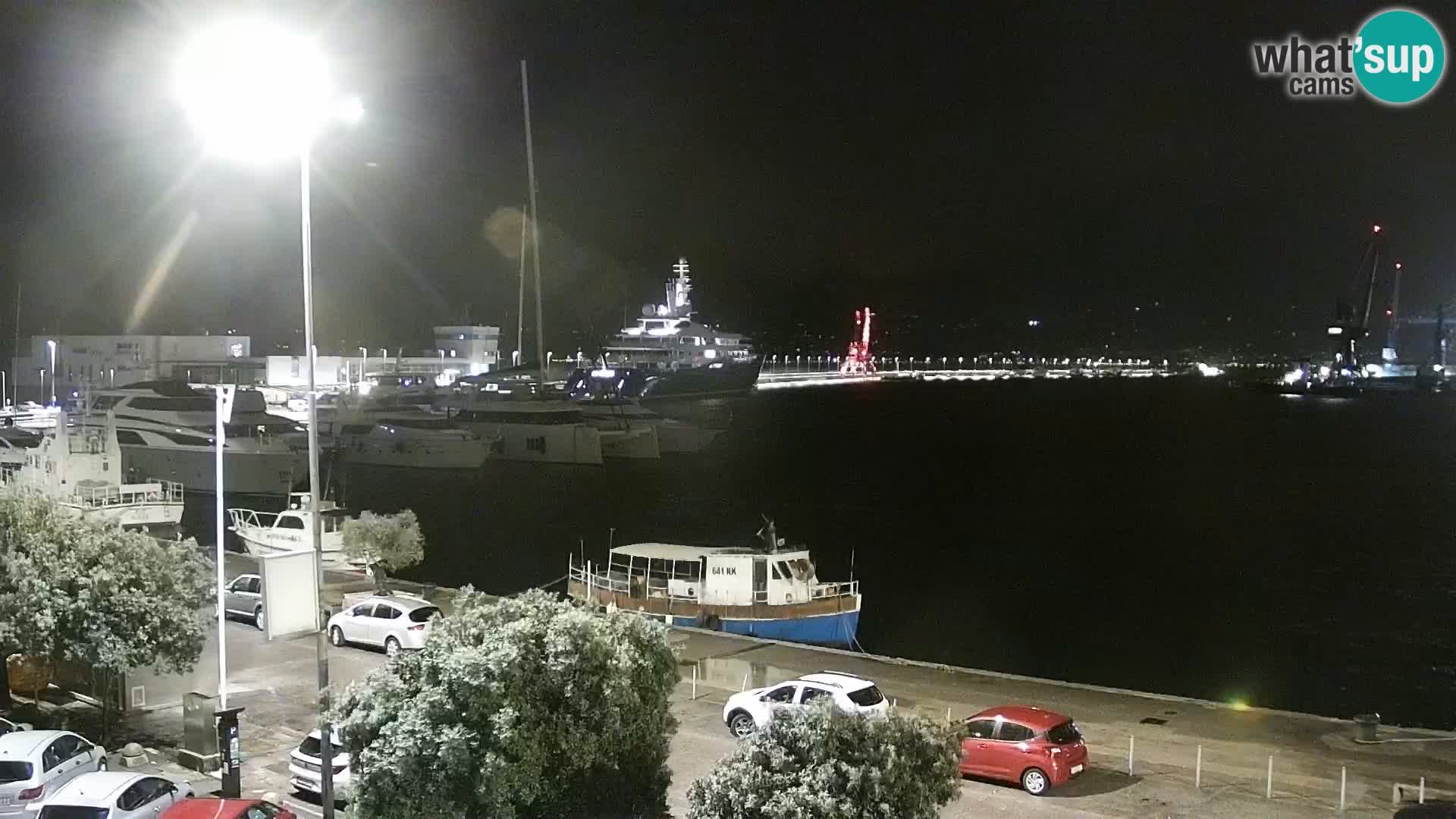 Die Riva und Marina in Rijeka – Live Webcam Kroatien