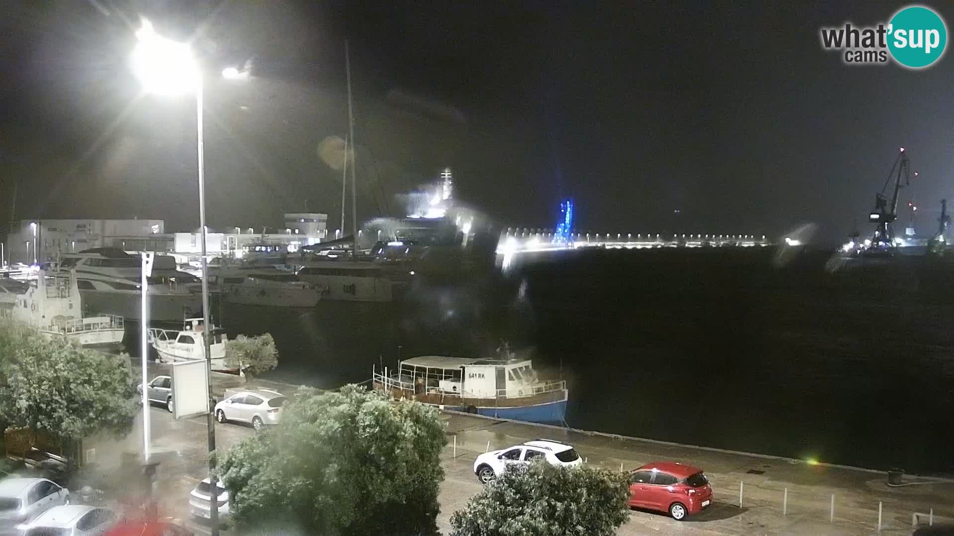 La Riva y Marina en Rijeka – Webcam en vivo Croacia