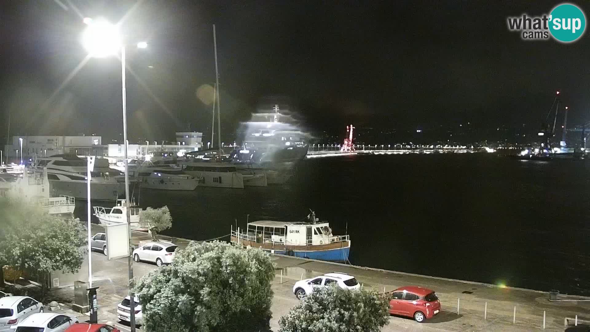 La Riva e la Marina a Rijeka (Fiume) – Live Webcam Croazia