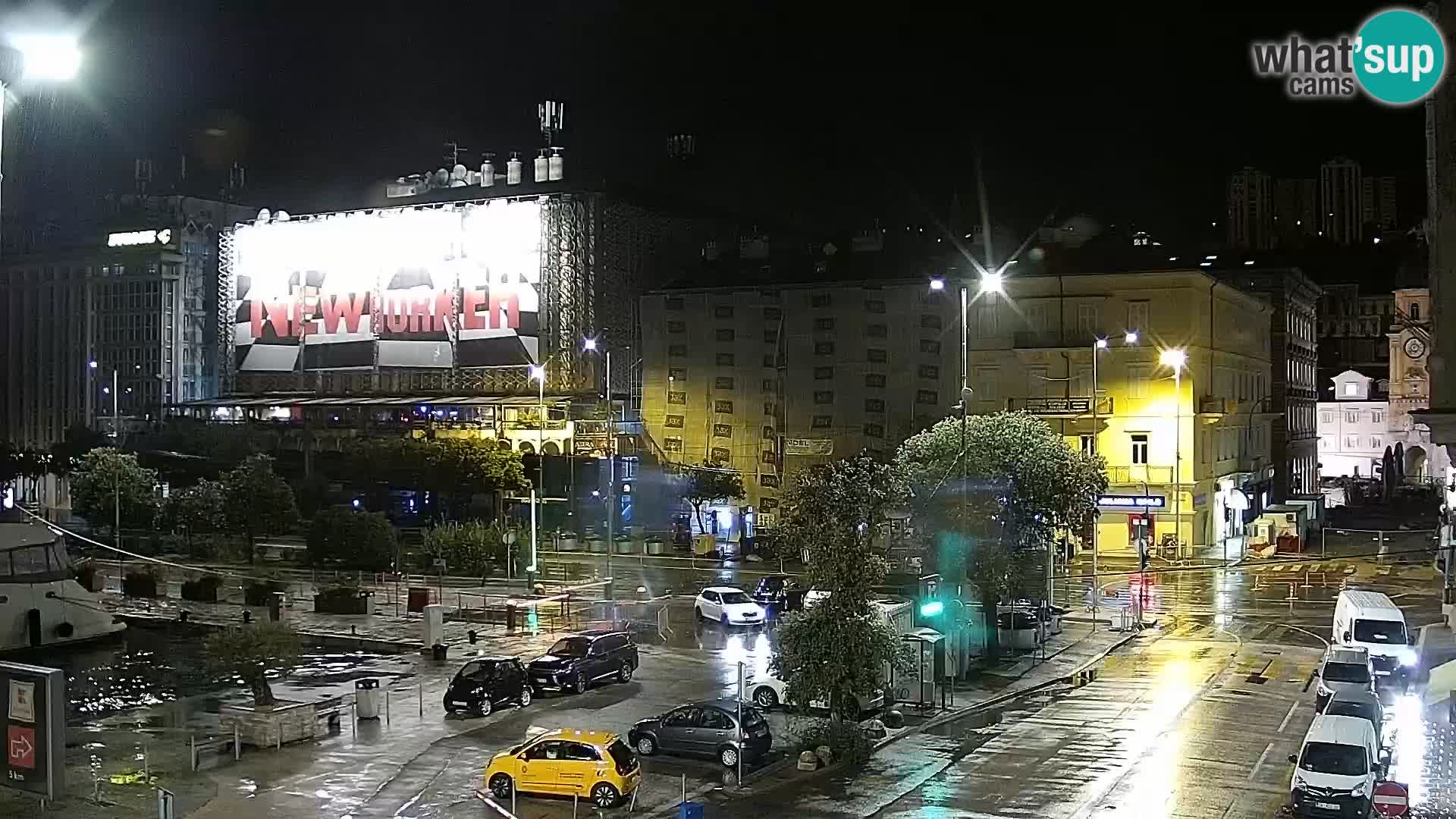 La Riva y Marina en Rijeka – Webcam en vivo Croacia