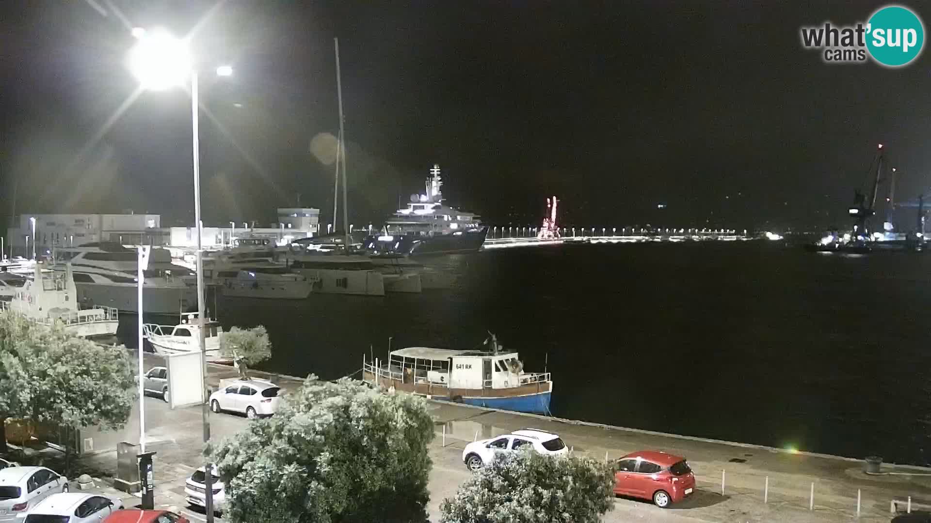 La Riva y Marina en Rijeka – Webcam en vivo Croacia