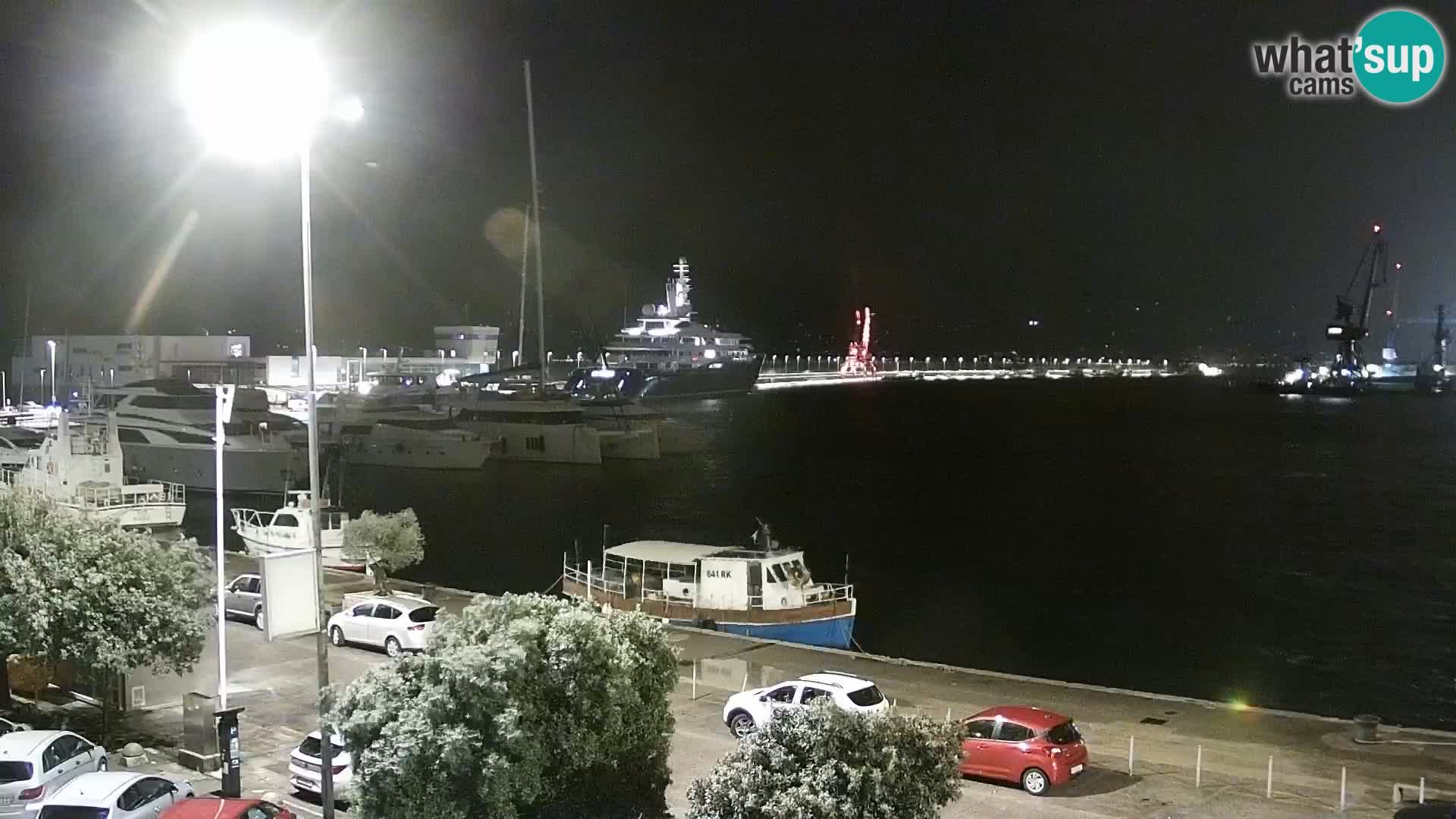 La Riva e la Marina a Rijeka (Fiume) – Live Webcam Croazia