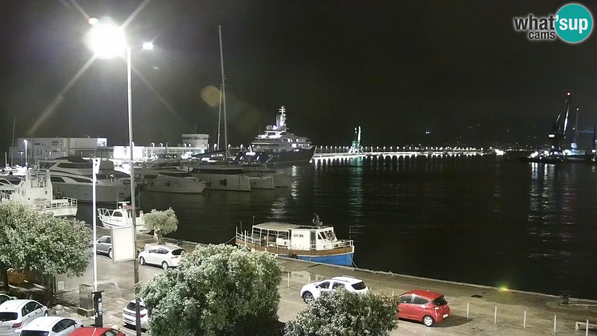 La Riva e la Marina a Rijeka (Fiume) – Live Webcam Croazia