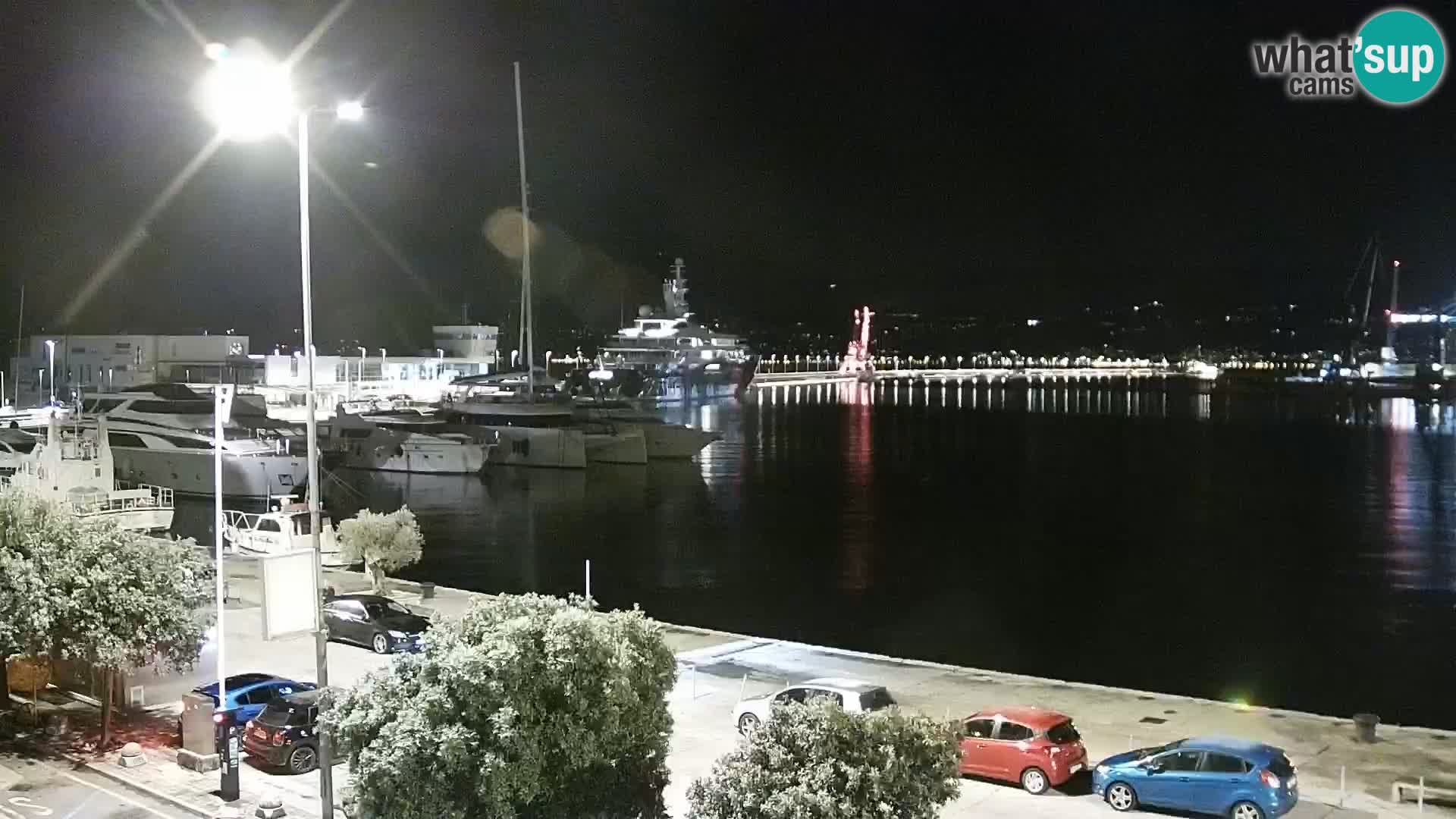 La Riva y Marina en Rijeka – Webcam en vivo Croacia