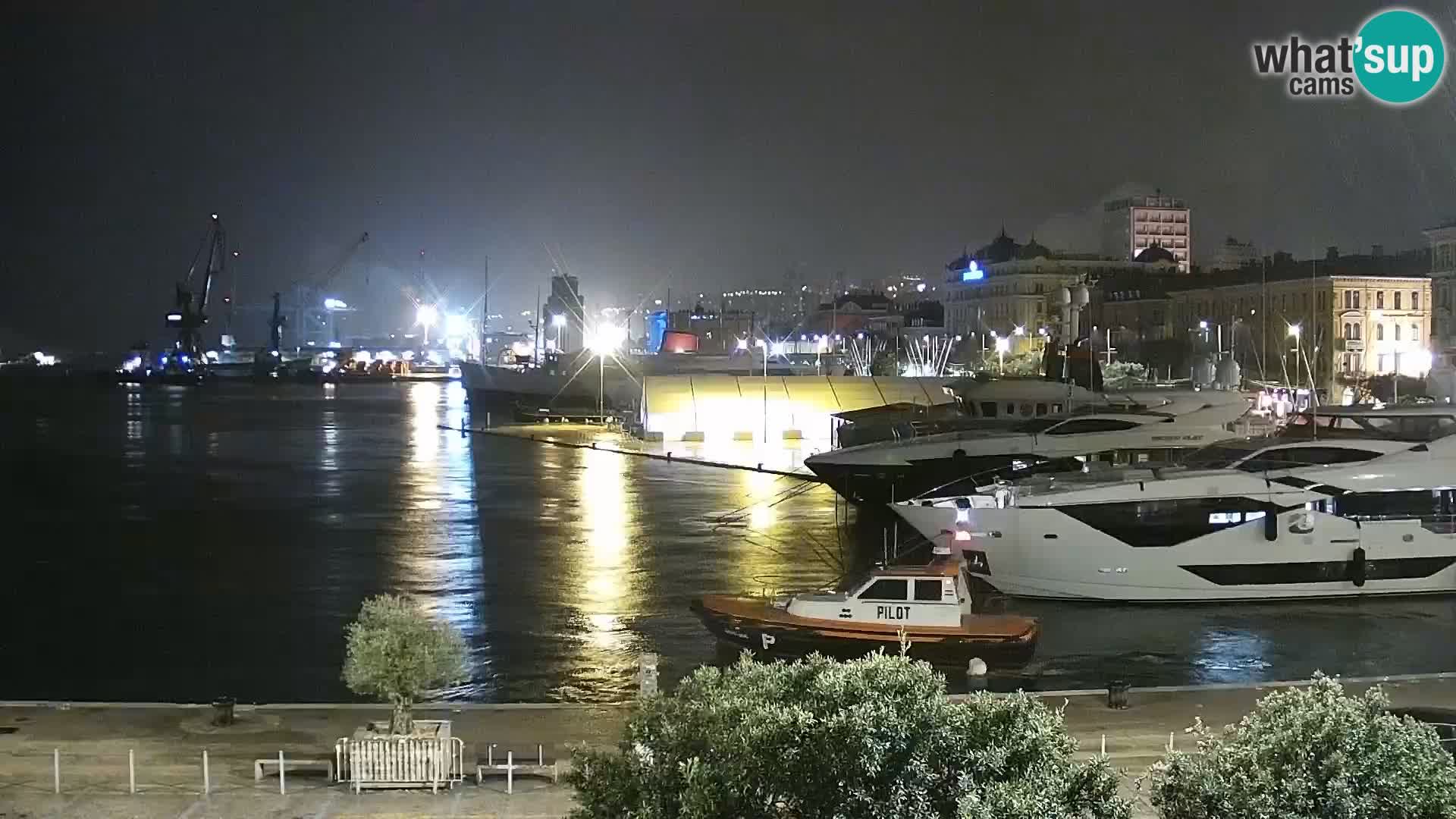 La Riva e la Marina a Rijeka (Fiume) – Live Webcam Croazia