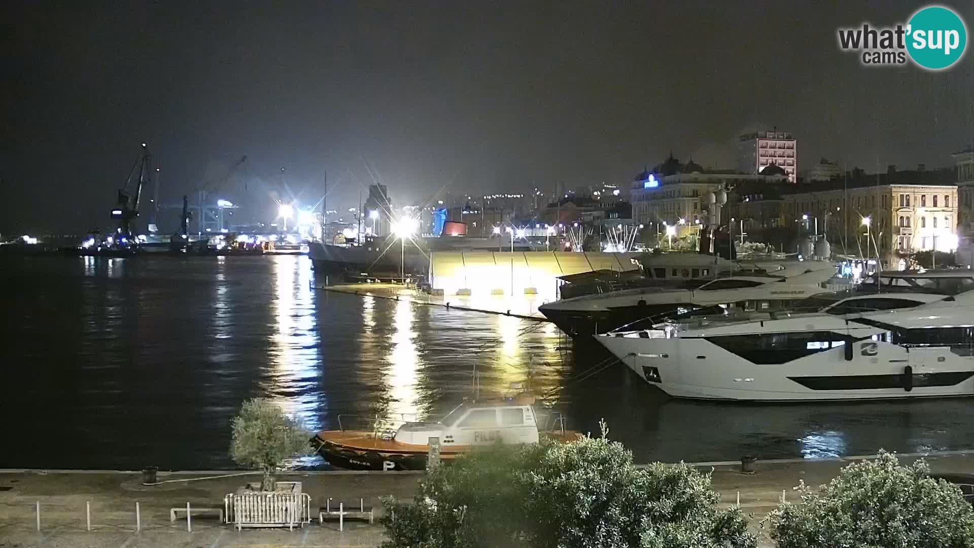 La Riva e la Marina a Rijeka (Fiume) – Live Webcam Croazia