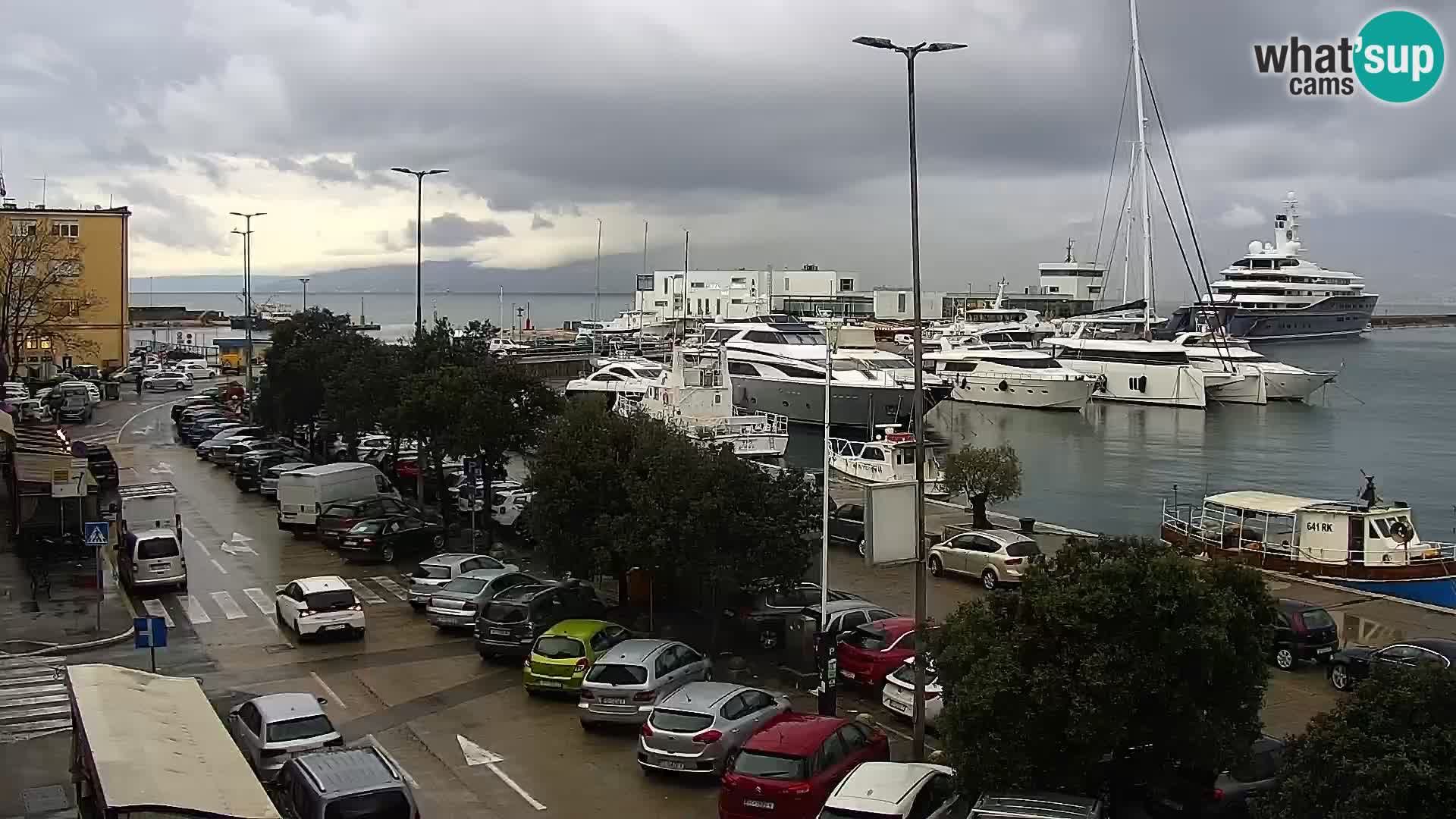 La Riva y Marina en Rijeka – Webcam en vivo Croacia