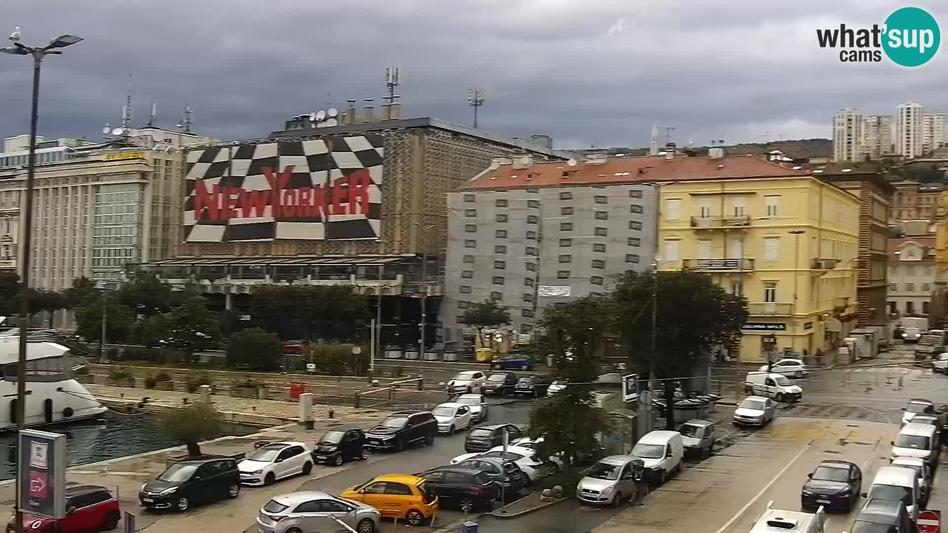 La Riva y Marina en Rijeka – Webcam en vivo Croacia