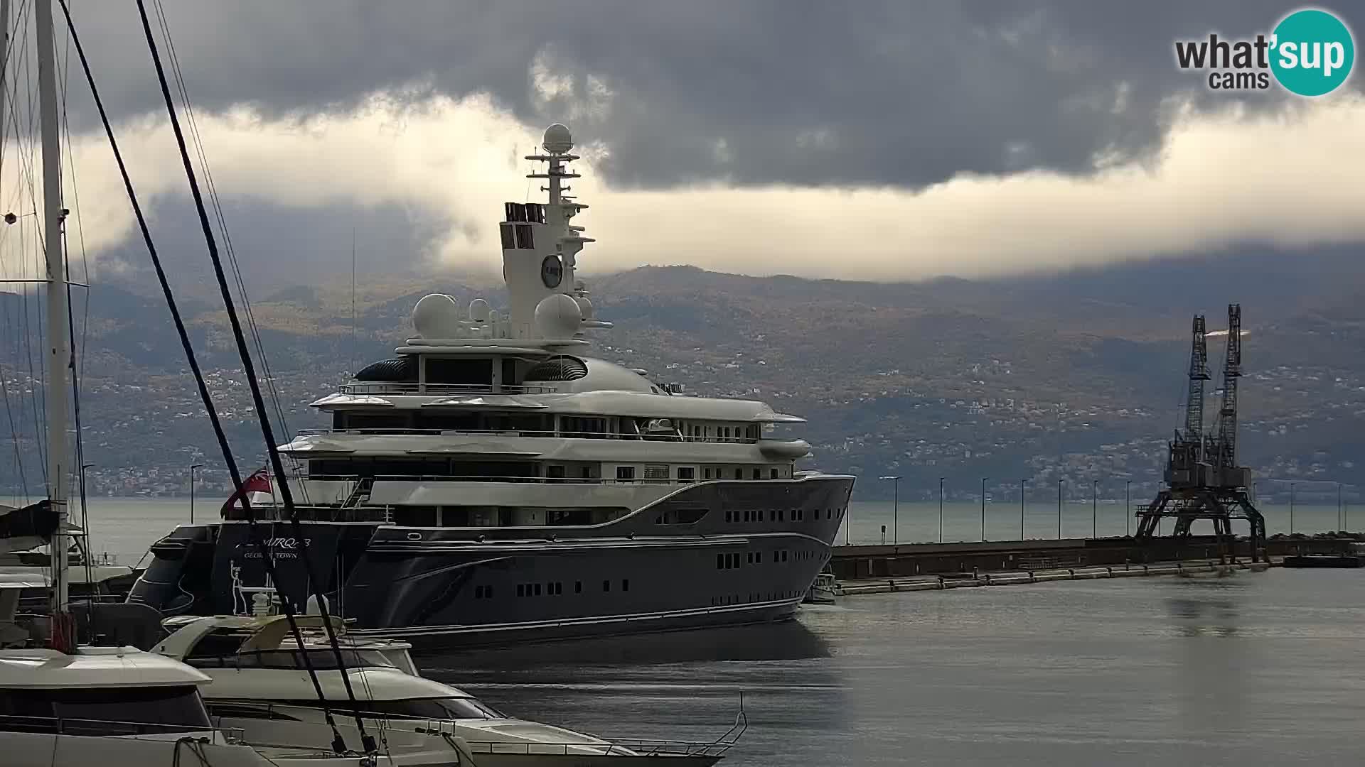 Die Riva und Marina in Rijeka – Live Webcam Kroatien