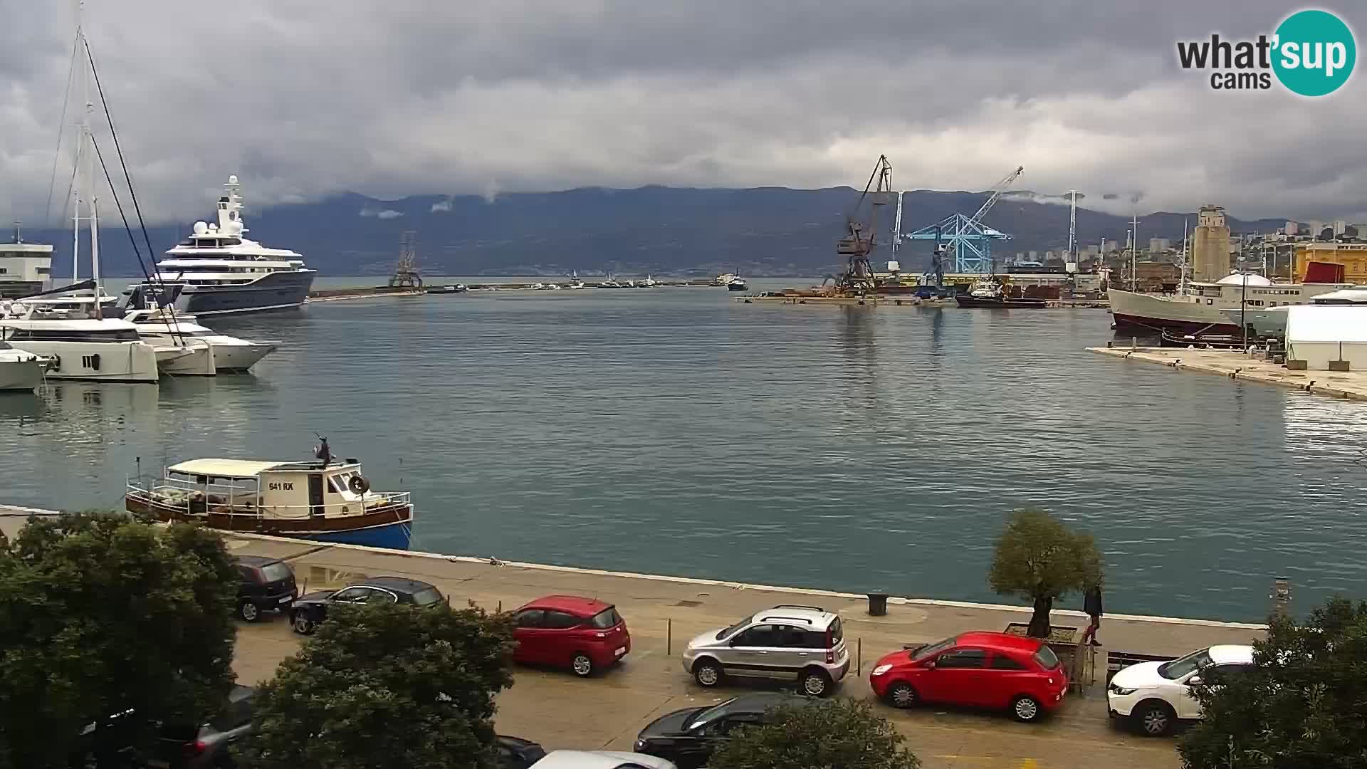 Die Riva und Marina in Rijeka – Live Webcam Kroatien