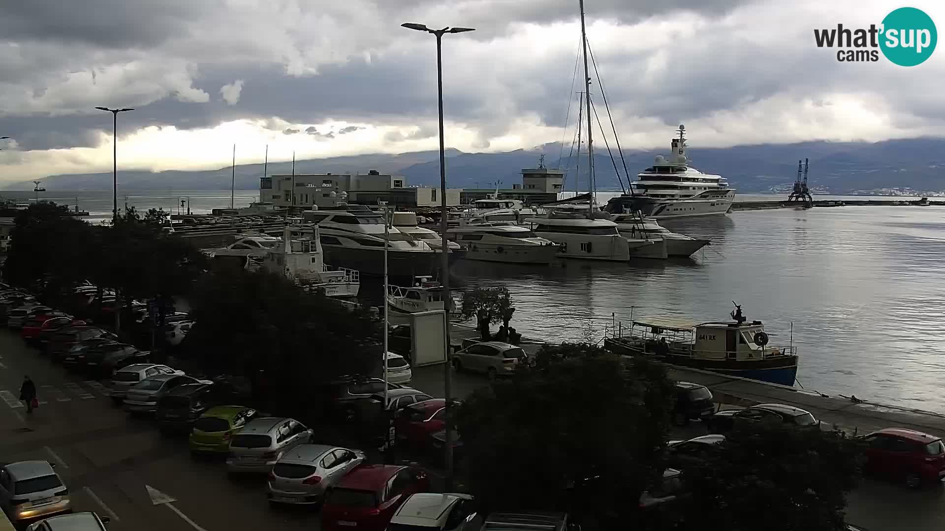 Die Riva und Marina in Rijeka – Live Webcam Kroatien