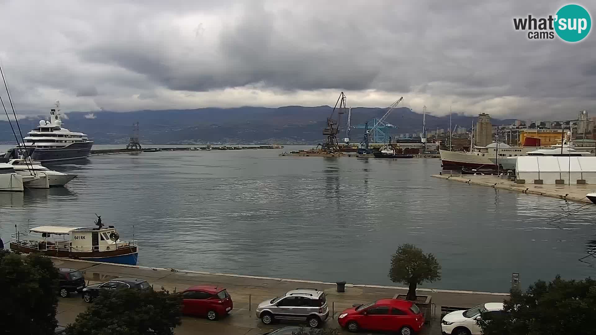 Die Riva und Marina in Rijeka – Live Webcam Kroatien