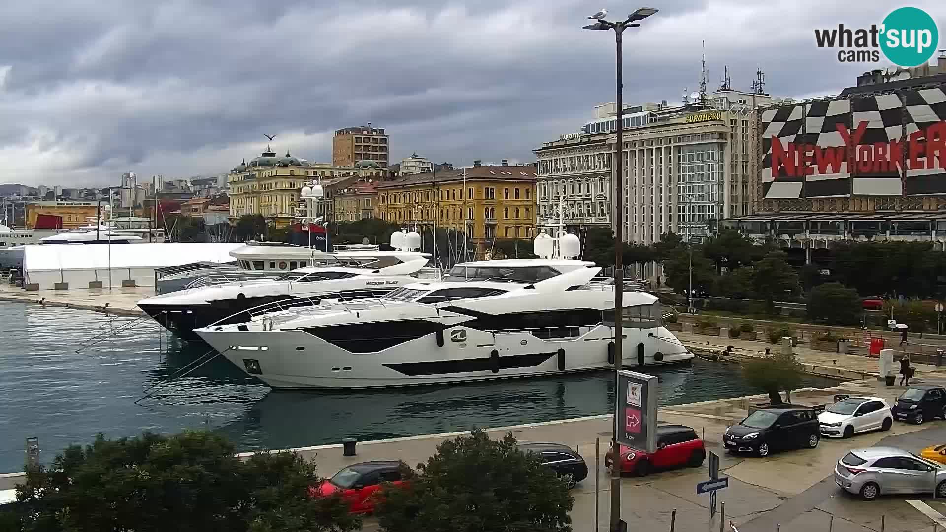 Die Riva und Marina in Rijeka – Live Webcam Kroatien