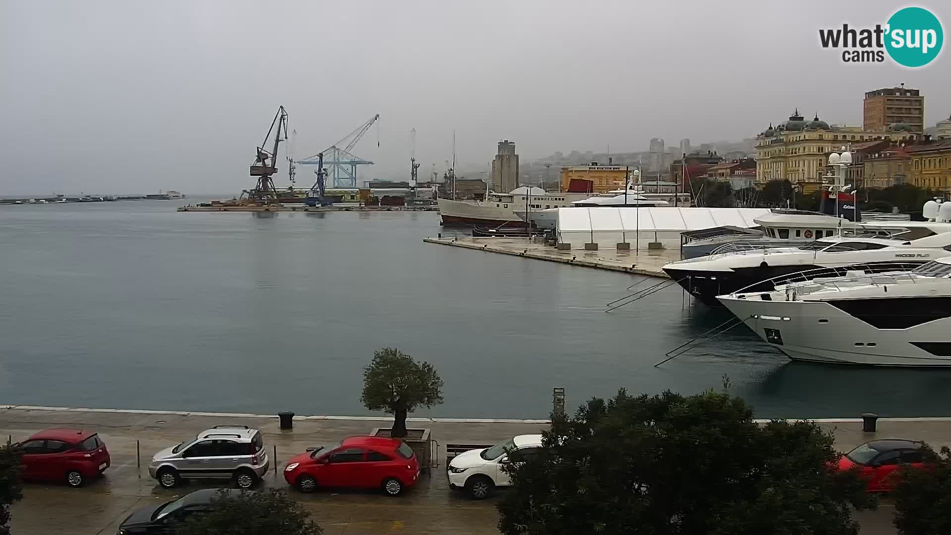 La Riva e la Marina a Rijeka (Fiume) – Live Webcam Croazia