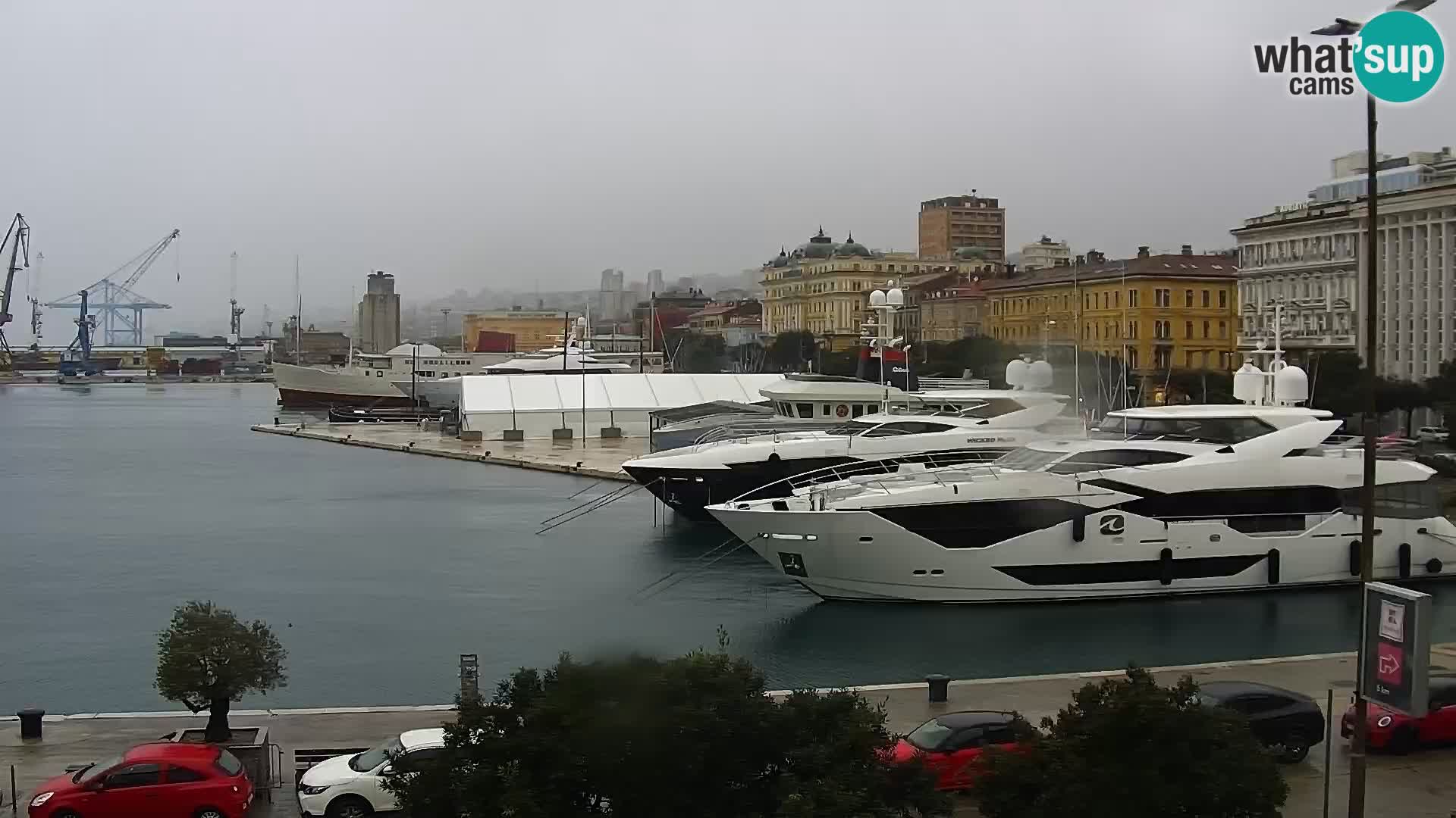 La Riva y Marina en Rijeka – Webcam en vivo Croacia