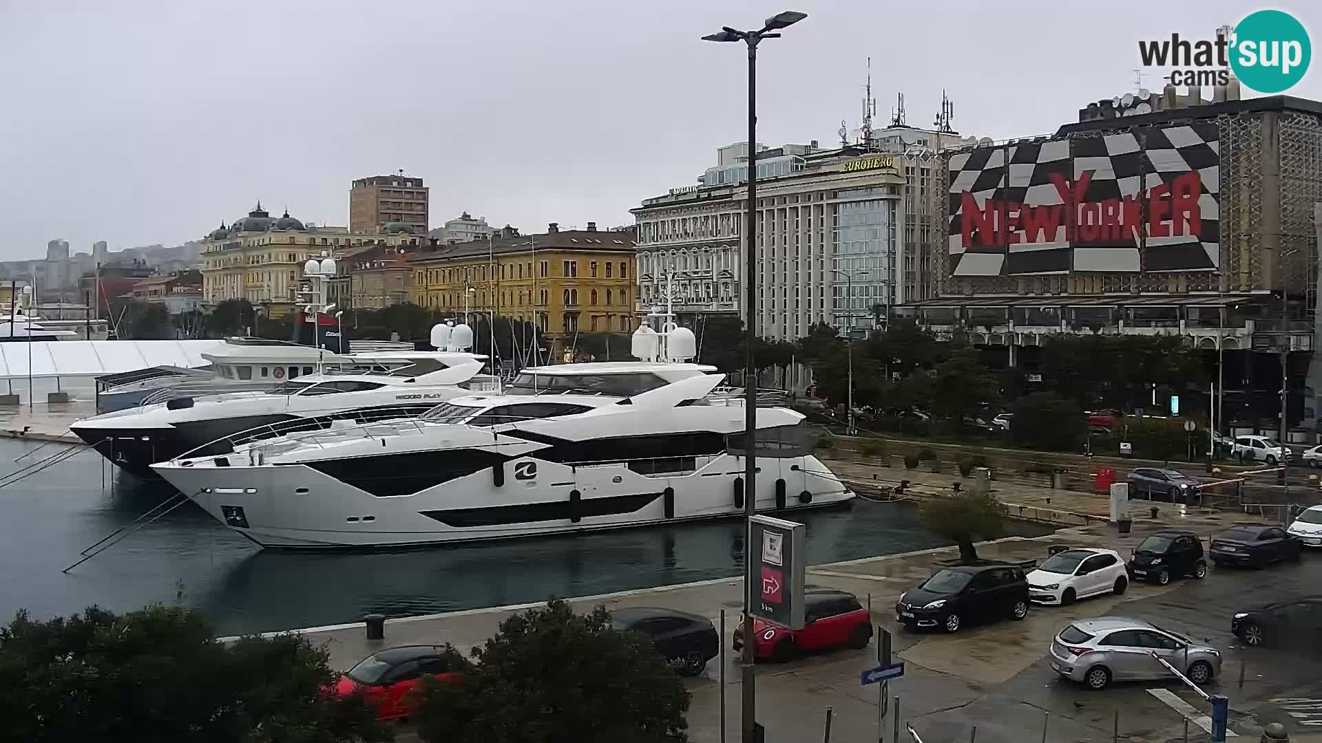 Riva i Marina u Rijeci – Web kamera uživo u Hrvatskoj