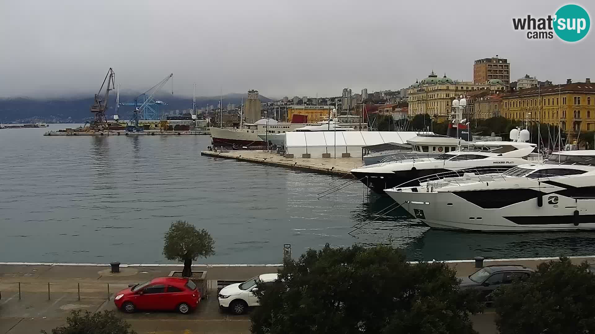 La Riva e la Marina a Rijeka (Fiume) – Live Webcam Croazia