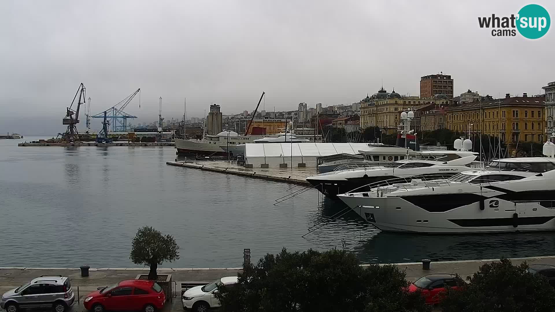 La Riva e la Marina a Rijeka (Fiume) – Live Webcam Croazia