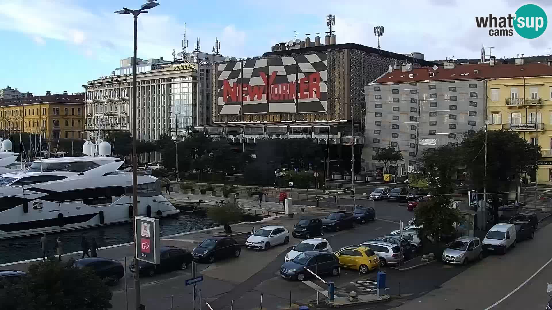 La Riva e la Marina a Rijeka (Fiume) – Live Webcam Croazia