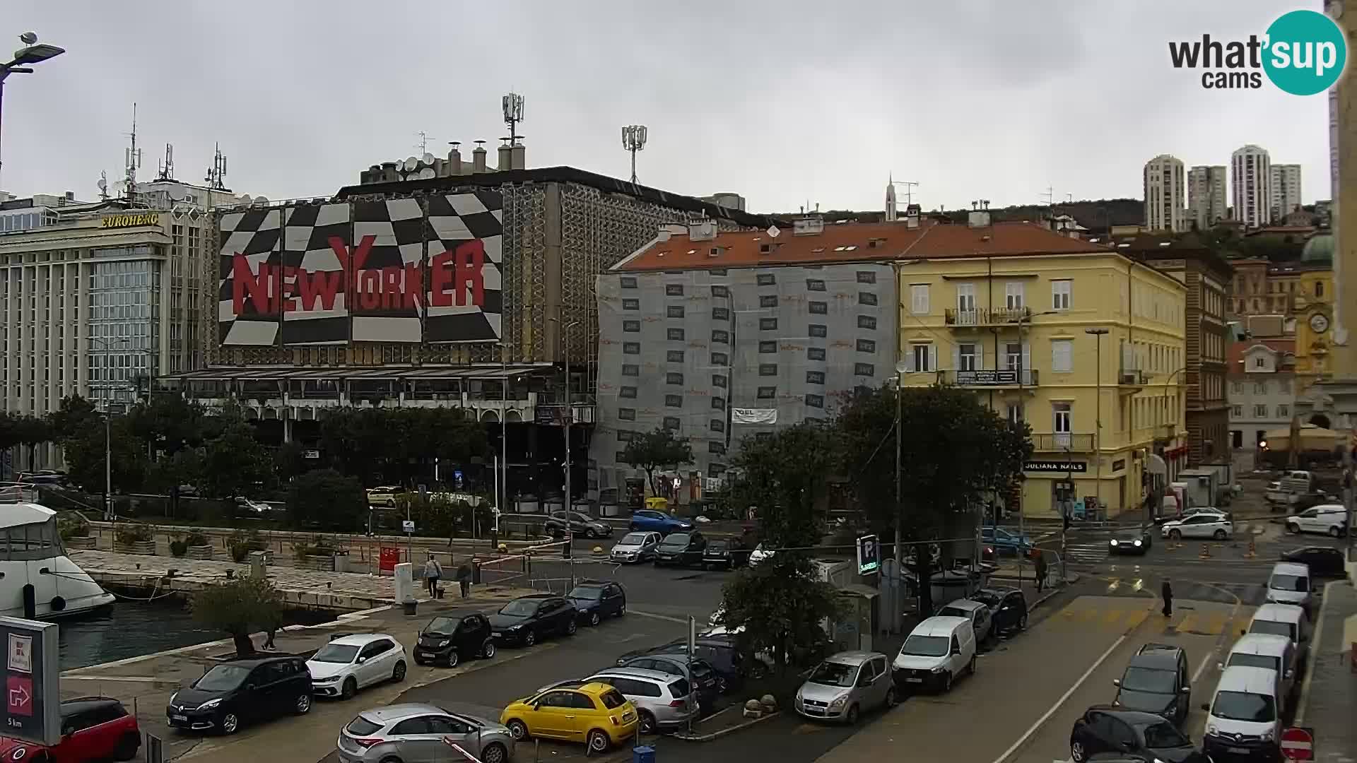 Riva in Marina v Reki – Spletna kamera v živo Hrvaška