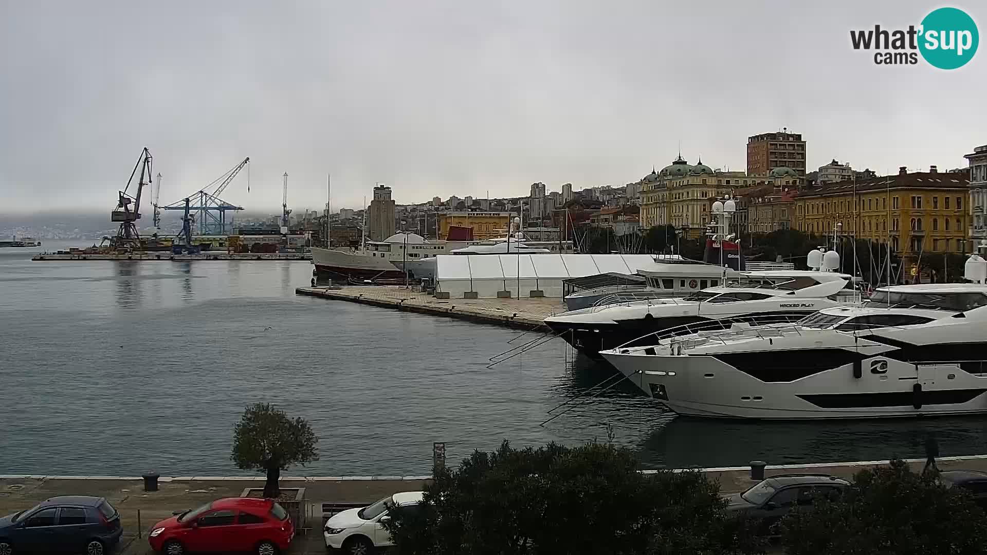 La Riva e la Marina a Rijeka (Fiume) – Live Webcam Croazia