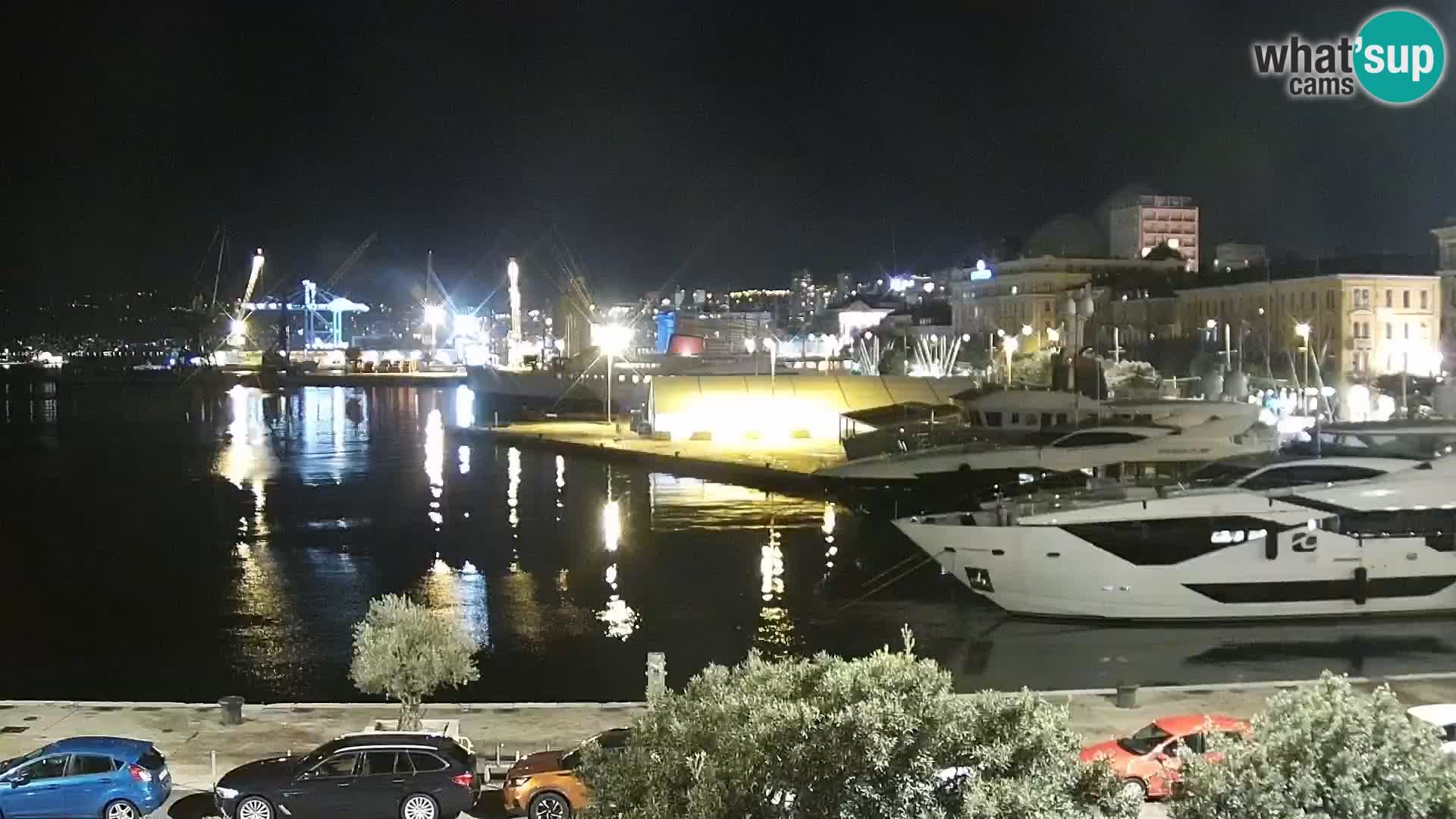 La Riva y Marina en Rijeka – Webcam en vivo Croacia