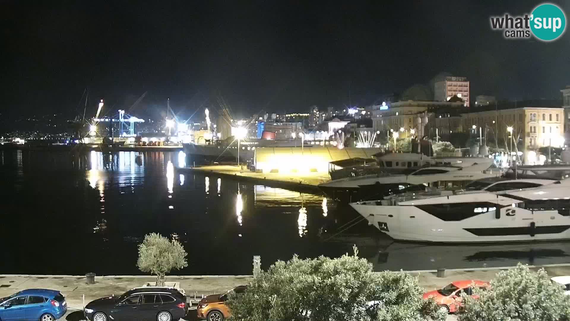 La Riva e la Marina a Rijeka (Fiume) – Live Webcam Croazia