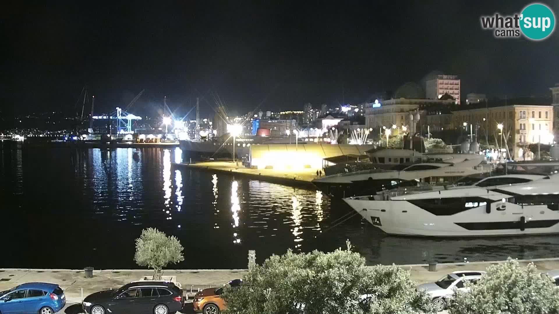 La Riva e la Marina a Rijeka (Fiume) – Live Webcam Croazia