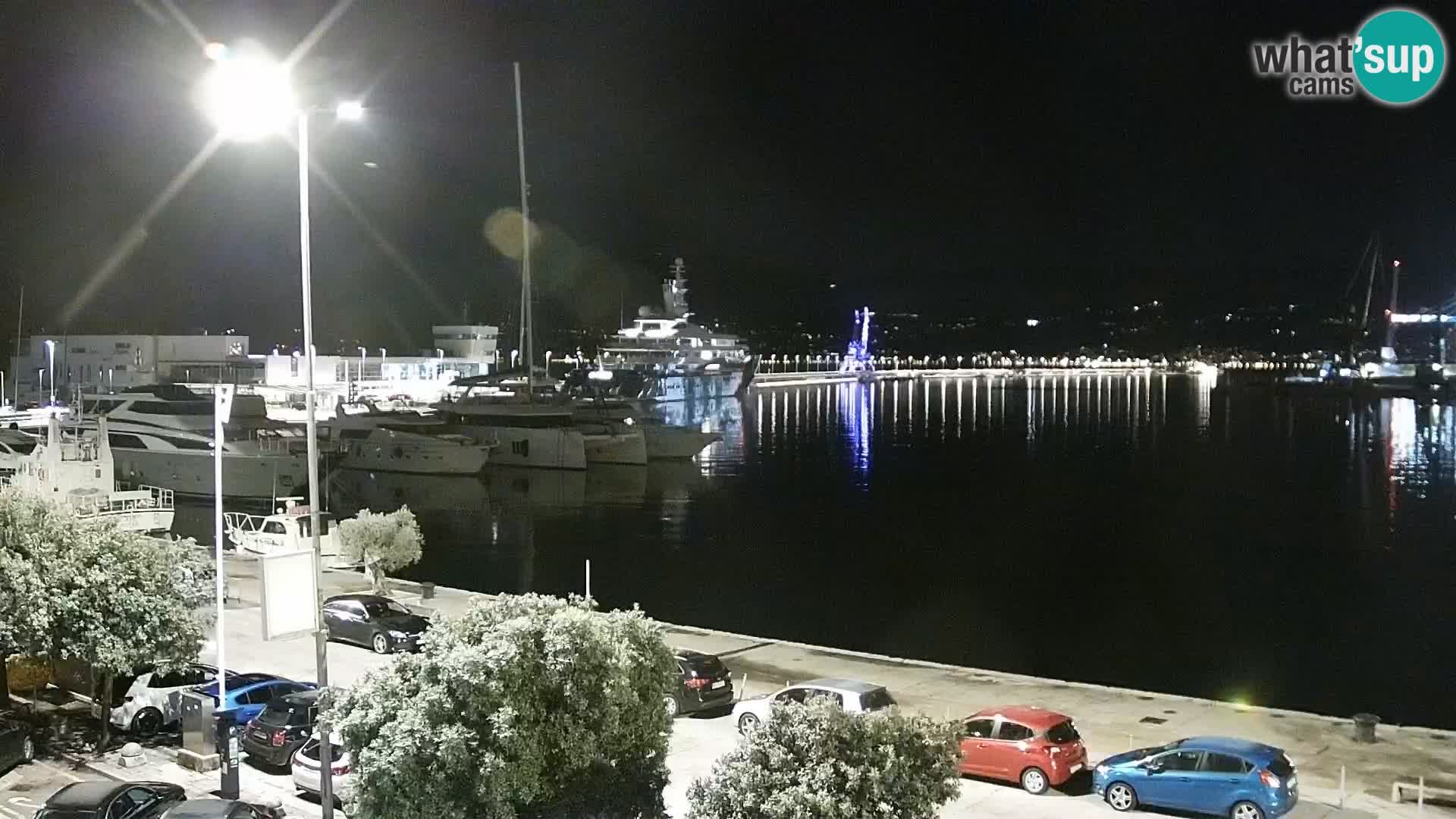 La Riva e la Marina a Rijeka (Fiume) – Live Webcam Croazia