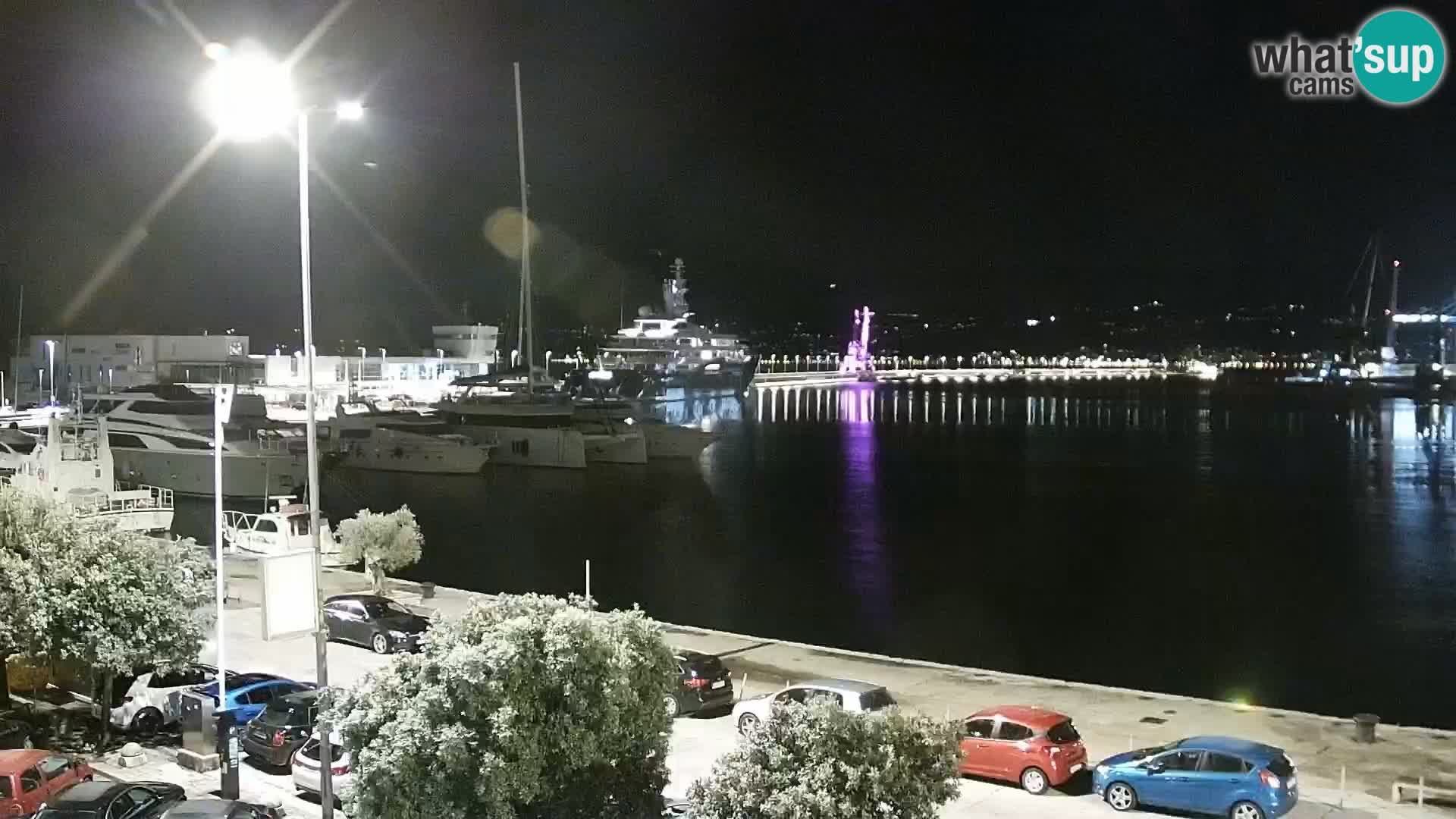 Die Riva und Marina in Rijeka – Live Webcam Kroatien