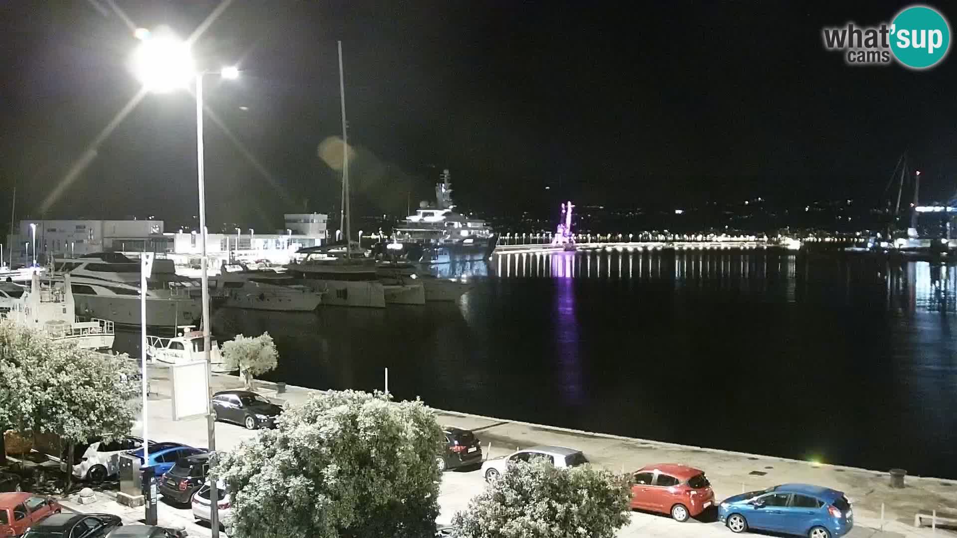 La Riva e la Marina a Rijeka (Fiume) – Live Webcam Croazia